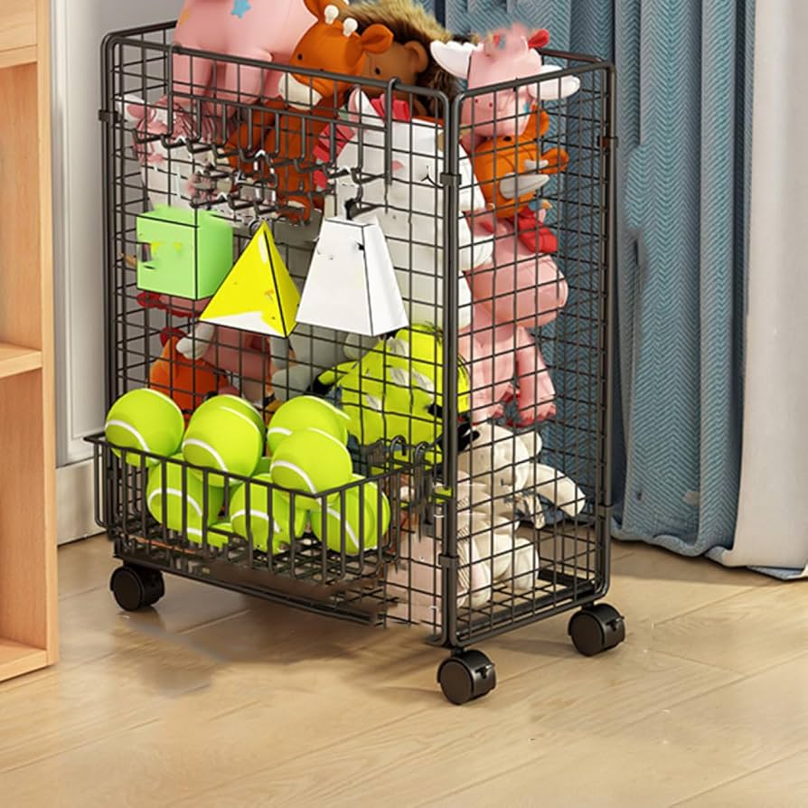 Amazon.co.jp: YQkasj おもちゃ収納ワゴン おもちゃ箱