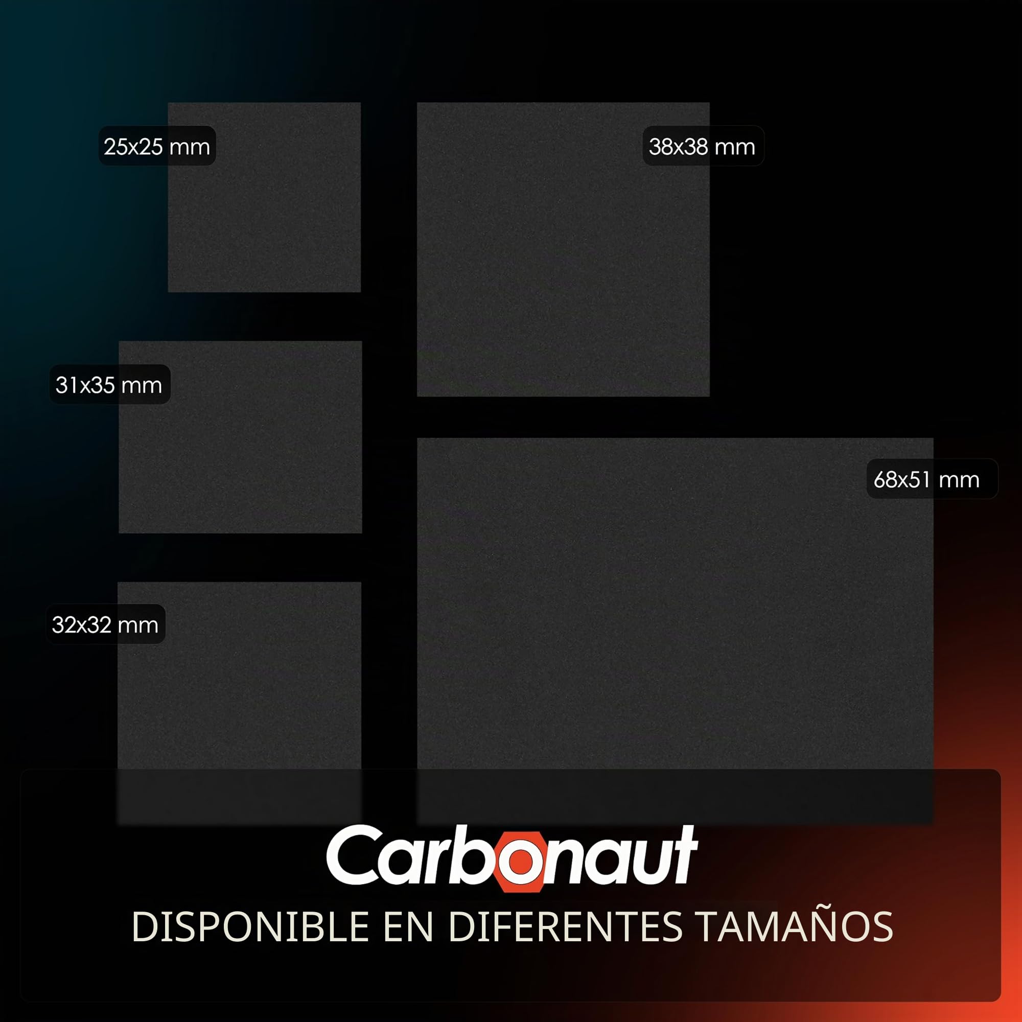 Thermal Grizzly - Carbonaut (51x68x0,2mm) - Almohadilla térmica de carbono para máxima conductividad térmica - Superficie reutilizable y adaptable para CPU/GPU