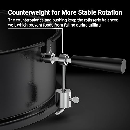 Miniatura 10 de onlyfire - Kit de anillo de asador de acero inoxidable para hervidor de carbón Weber de 22 pulgadas y otras parrillas similares