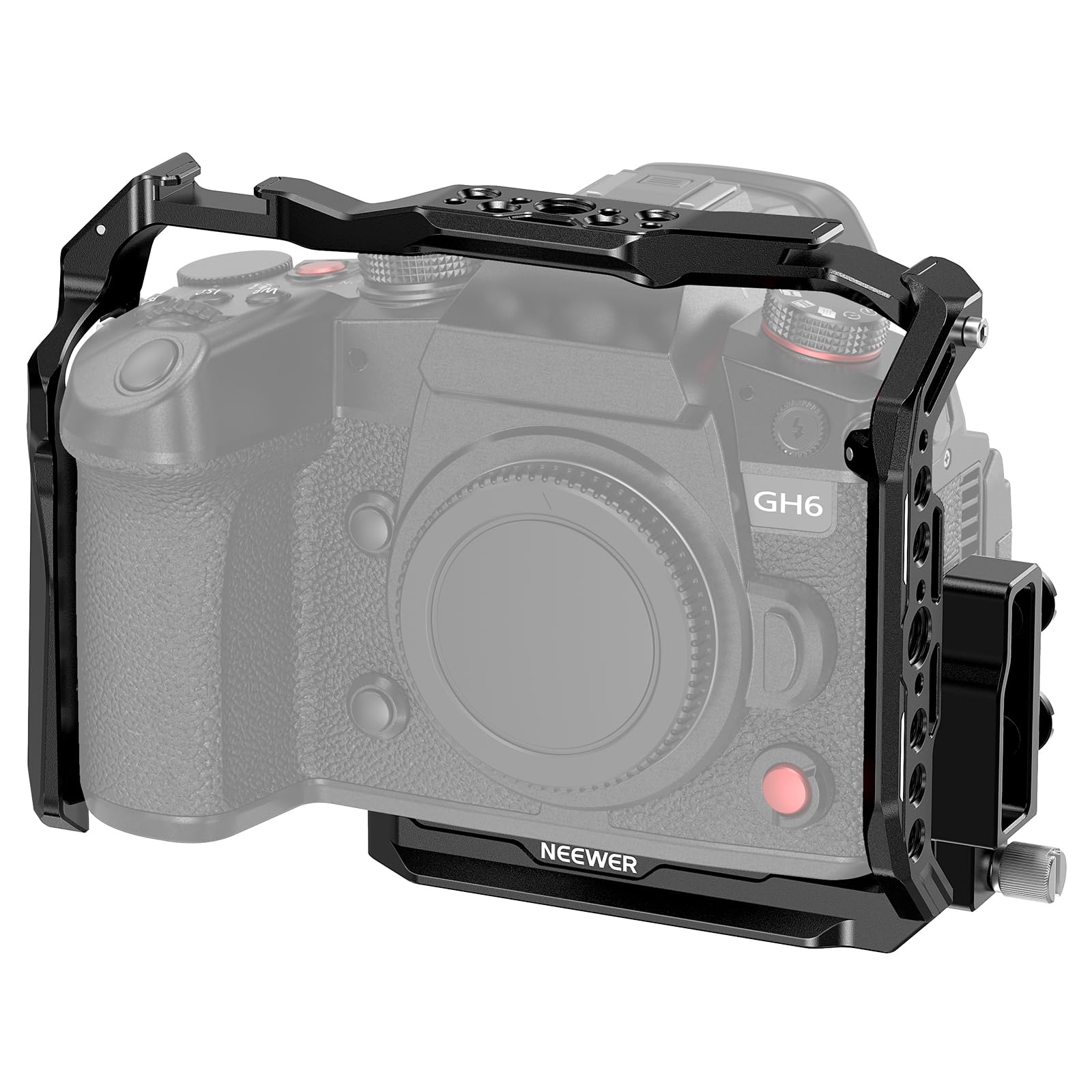 LUMIX GH6 Neewerケージ・サイドグリップ付 Amazon.co.jp: NEEWER LUMIX GH6カメラケージ アルミ合金製 ビデオリグ