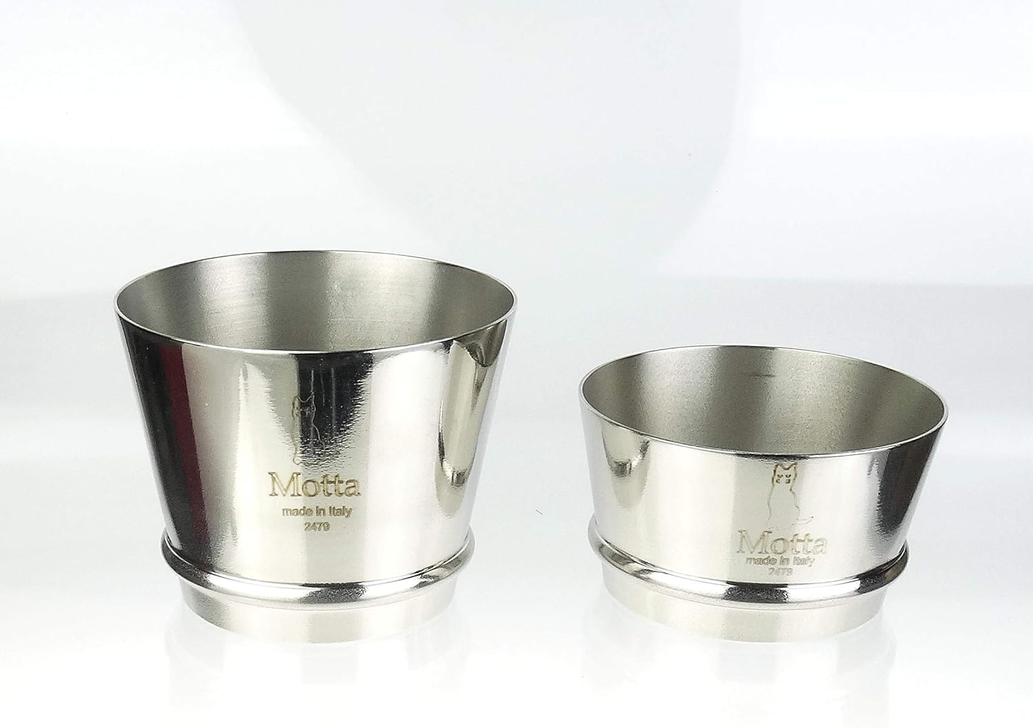 Motta | Funnel for Your Espresso Machine | 60 mm Height | Stainless Steel | Imbuto per Macinacaffé | Made in Italy (60)