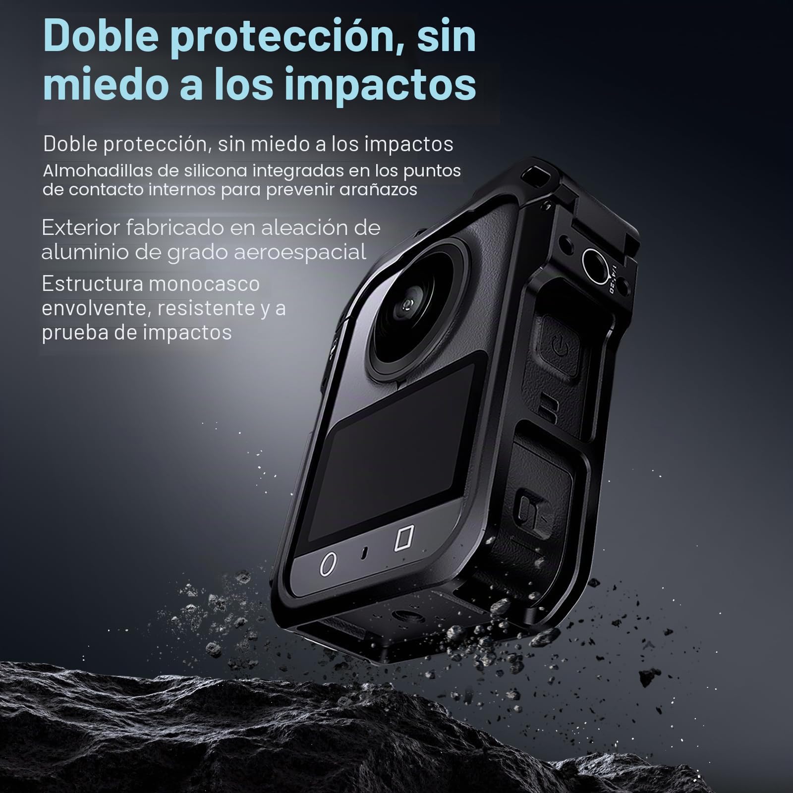 Tilta Jaula para dji Osmo 360, Jaula Completa para Cámara Compatible con dji Osmo 360 - Negro TA-T89-FCC-B