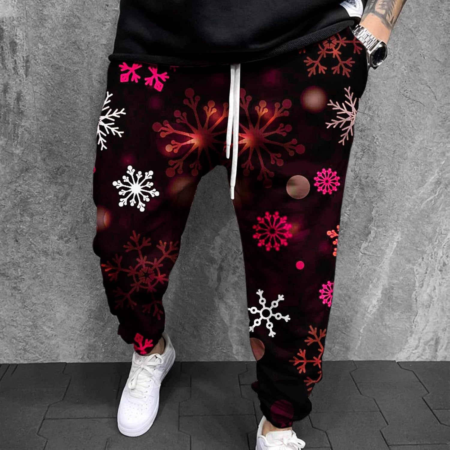 Mens Cool Joggers Pants Christmas Novelty Sweatpants 80s Workout Casual Costumes 90s Funny Sports Running Track Pants : Clothing, Shoes & Jewelry