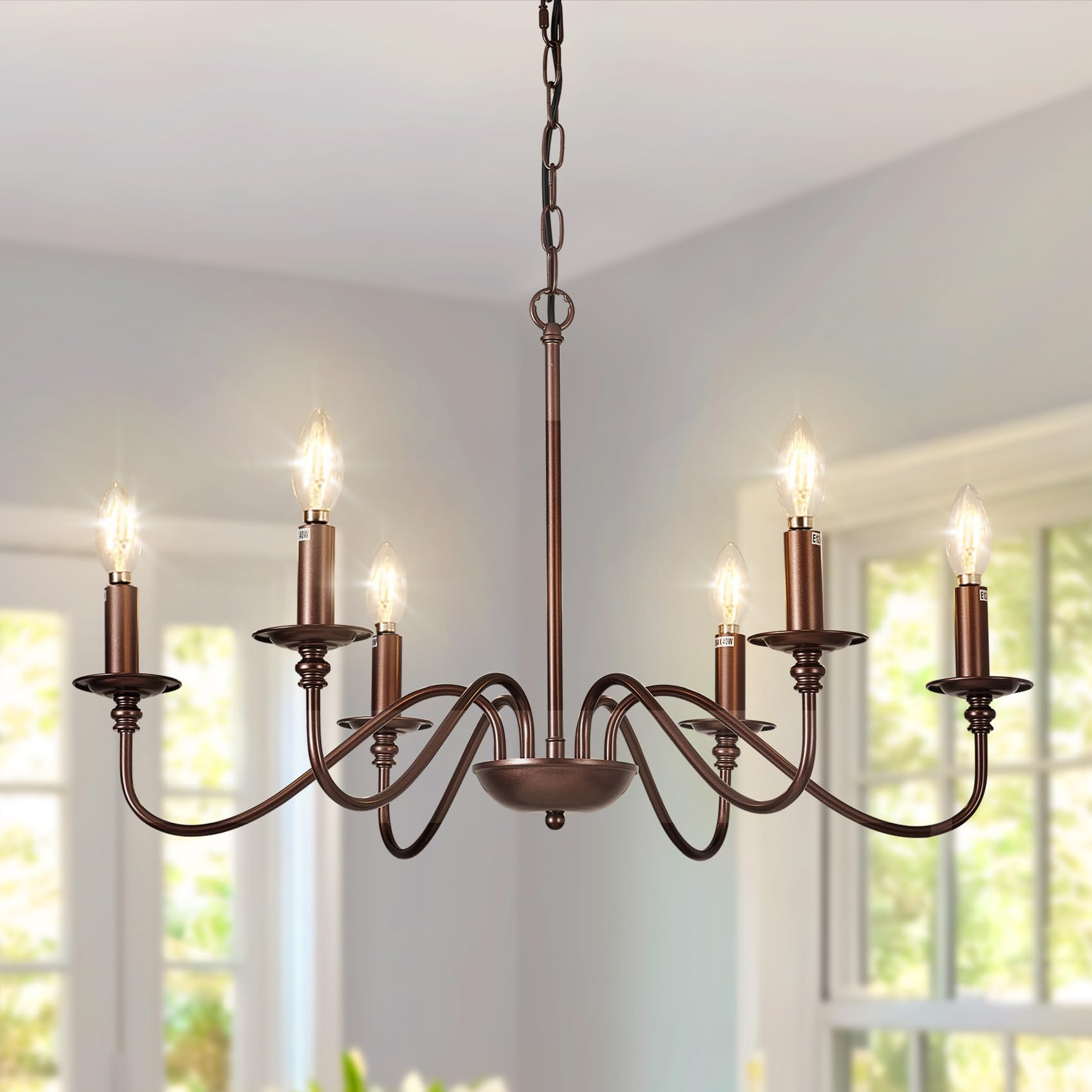 Depuley 6-Light Candle Chandelier