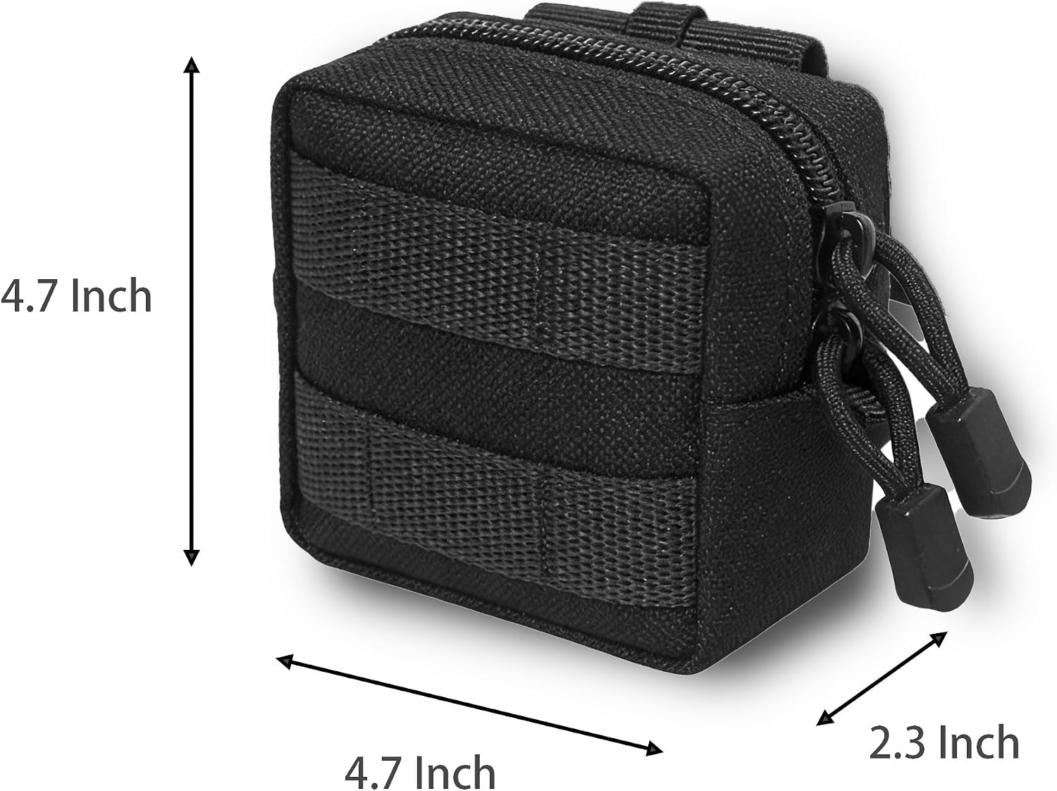 2 Pack Mini Tactical MOLLE Compact Ammo Pouch, Small Tactical EDC Belt Pouches Admin Compact Tool Utility Pouches Organizer, Wallet Cards Knife Gadgets Mini EDC Organizer Bag