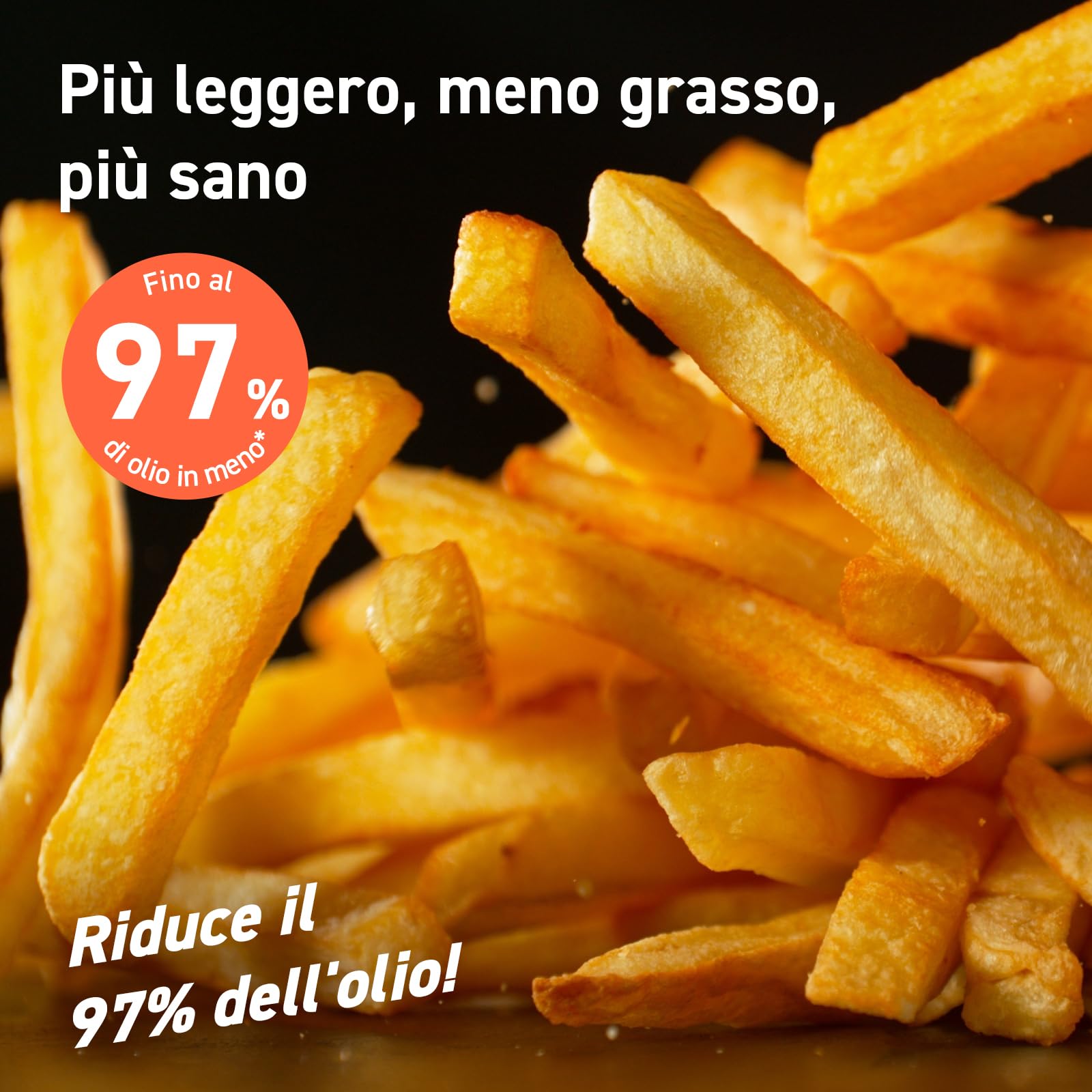 COSORI Friggitrice ad Aria 2 Litri, Air Fryer Portatile a Risparmio Energetico Con 30 Ricette Online, 4 Funzioni Con Riscaldamento, 97% Meno Olio, 75-205℃ Regolabile, Lavabile in Lavastoviglie, LI211