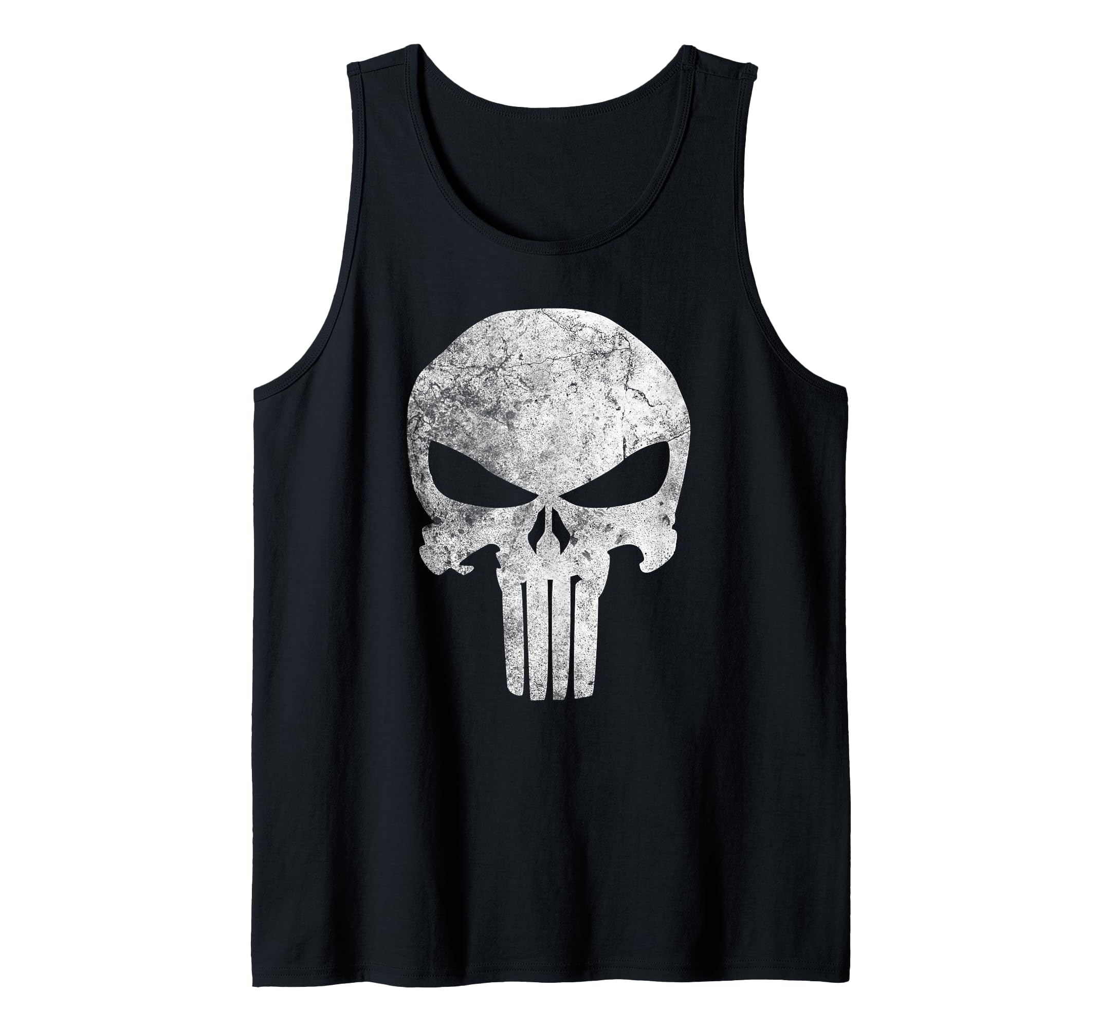 Marvel Comics Punisher Skull Symbol Distressed Tank Top