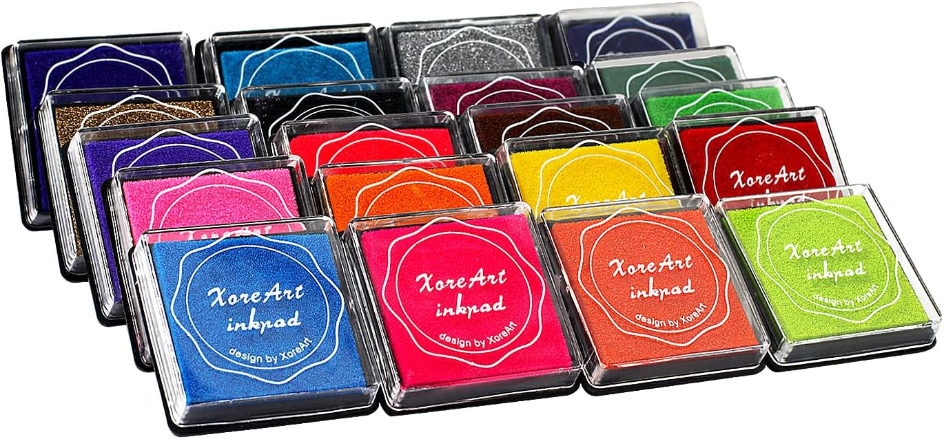 Amazon.com: XoreArt Finger Washable Ink Pads for Kids, Non-Toxic, 20 ...