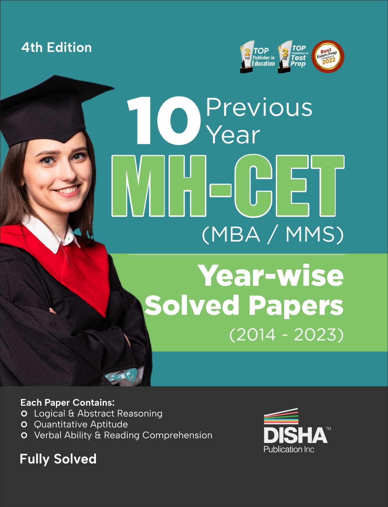 10 Previous Year MH-CET (MBA / MMS) Year-wise Solved Papers (2014 - 2023) 4th Edition | PYQs Question Bank