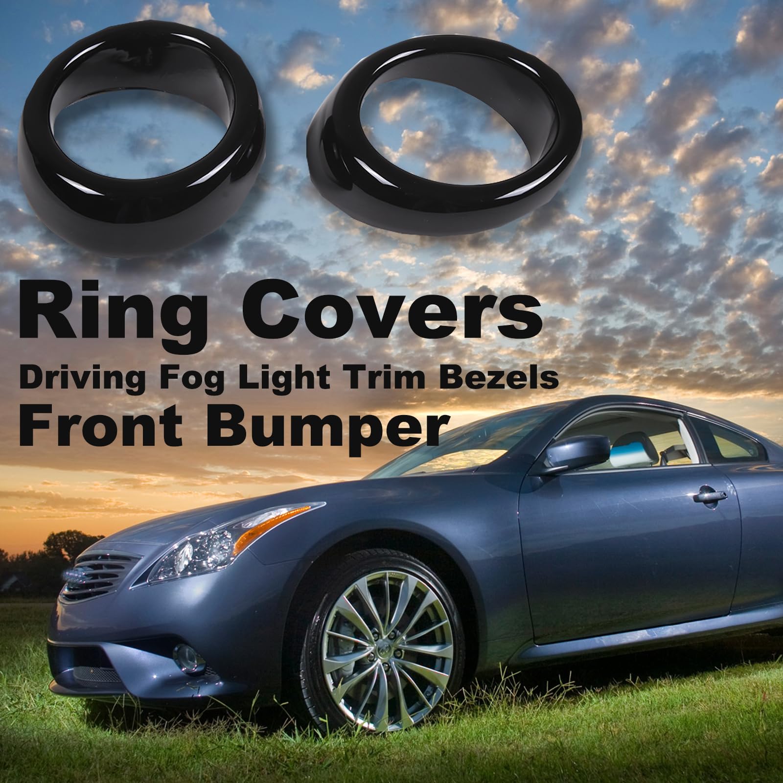 For Infiniti Fx35 Fx50 2009-2011 Qx70 2014-2017 Fog Light Lamp Trim