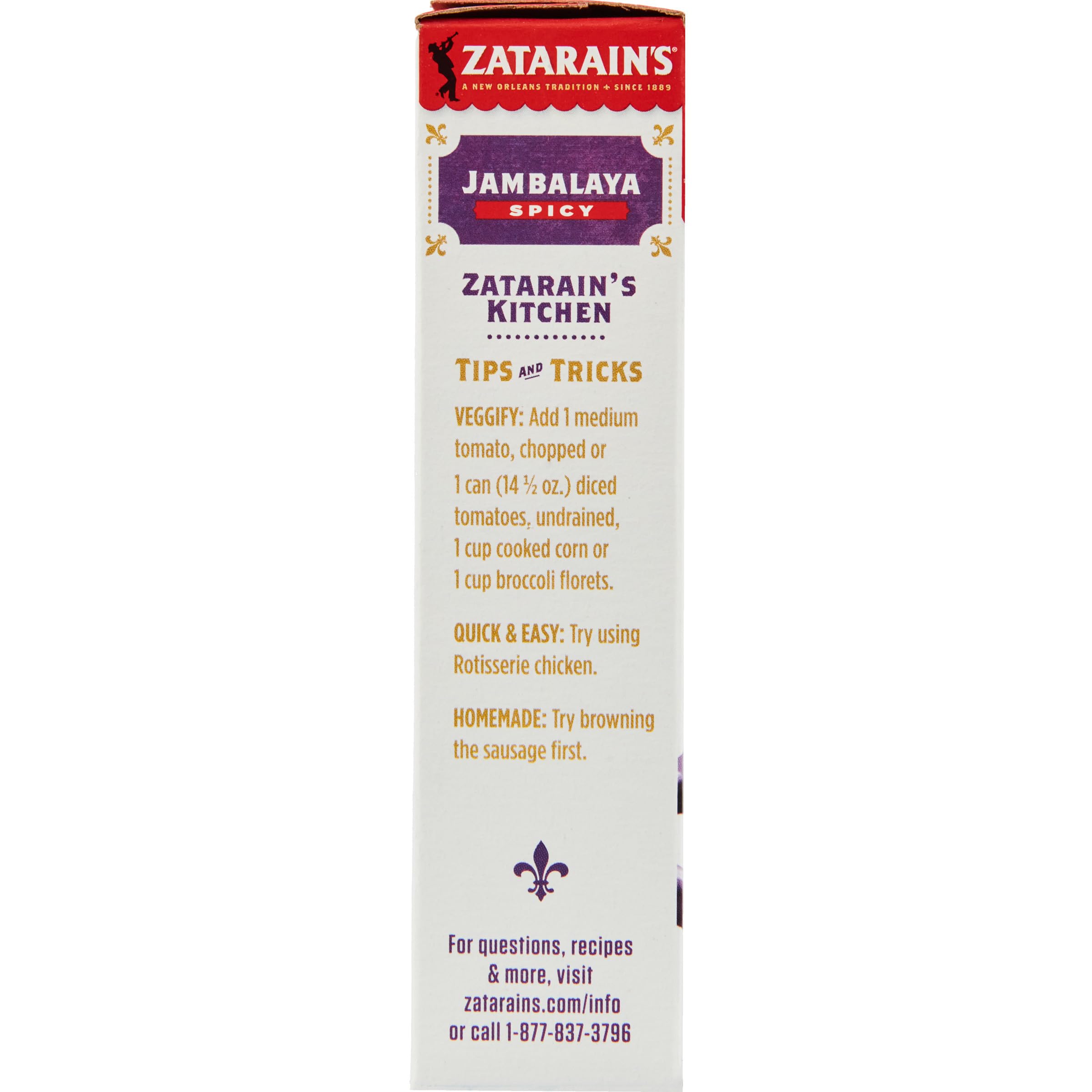 Zatarain's Spicy Jambalaya Mix, 8 oz (Pack of 8)