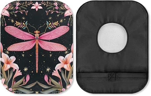 Miniatura 43 de Rnyleeg Bolsas de colostomía para mujer, 1 paquete de fundas de ostomía con cierre de flores de colibrí con cierre, suministros de ostomía Colibrí