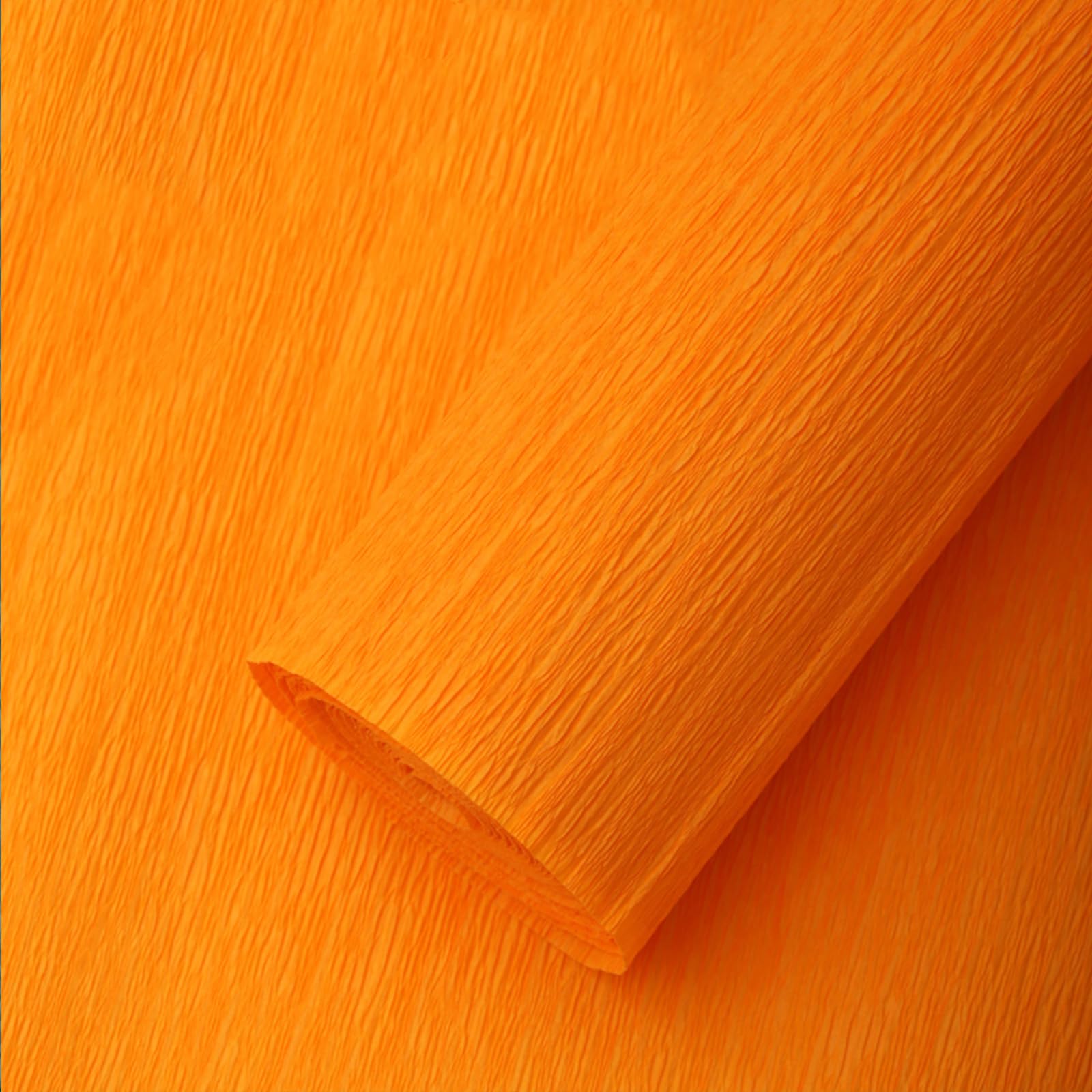 Orange Crepe Paper Roll (17Inch x 8.2Ft/2Rolls) Heavy Papel Crepe Set