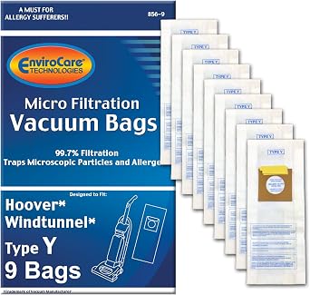 EnviroCare Replacement Micro Filtration Vacuum Bags Made to Fit Hoover Windtunnel Upright Type Y 9 Bags