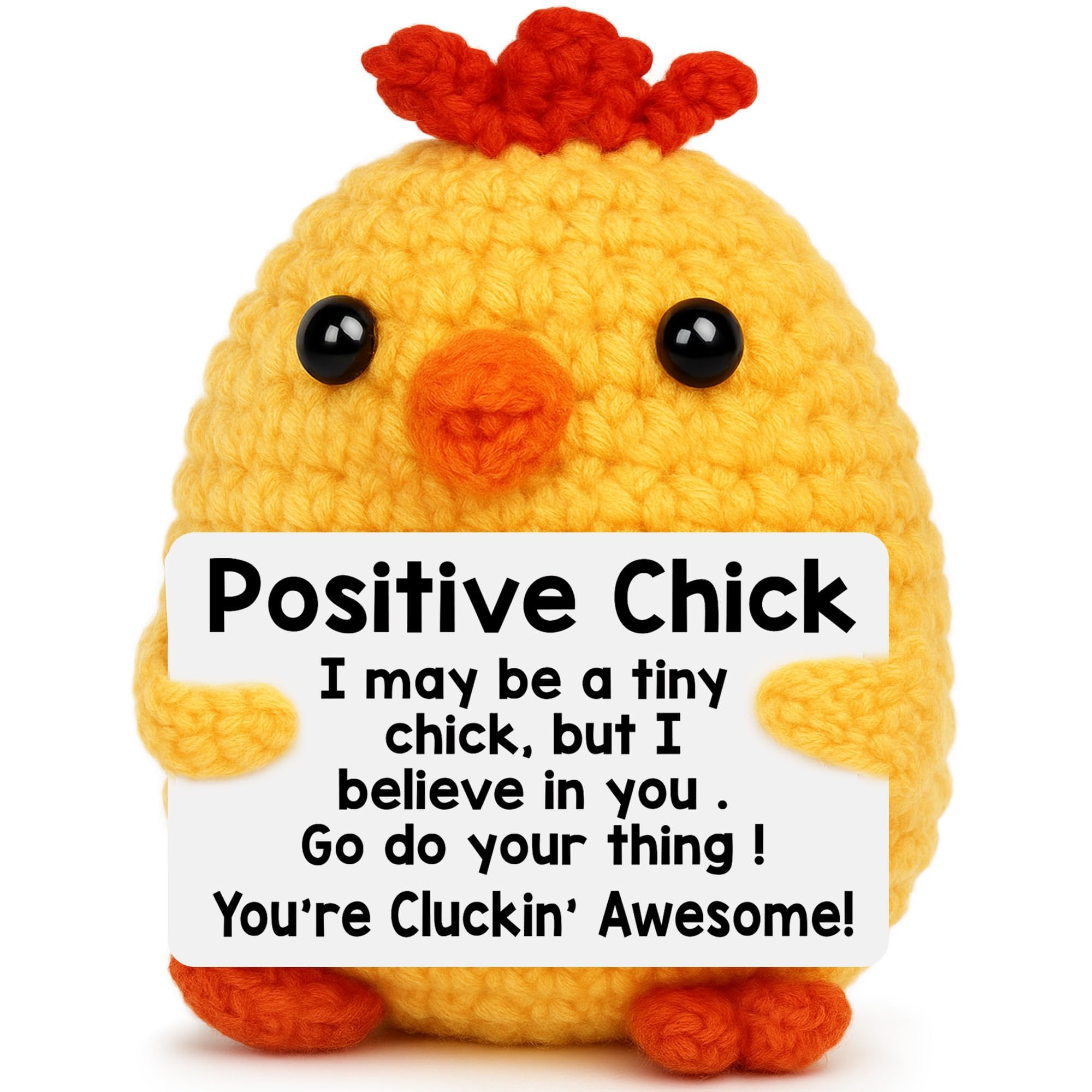 Crochet Doll, Handmade Yellow Chick Plush Toy, Soft Crochet Toys for Home Decor, Cute Duck Toys Collection, One Piece Knitted Dolls & Plush Toys-image-11