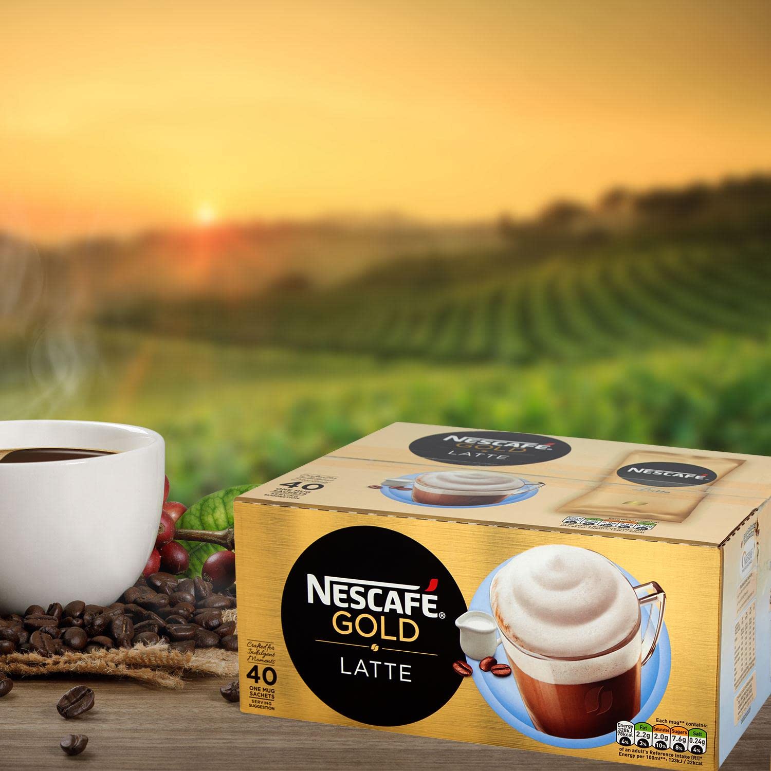 NESCAFE Latte SACHETS PK40 780G 12240290