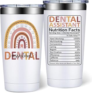 Dental Assistant Gifts for Women Men - Dental Assistant Appreciation Gifts - Gift Ideas for Dentals Assistants Week - 20oz Tumbler