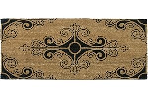 Rubber-Cal Traditional Fleur de Lis French Mat Double Door Mats Outdoor