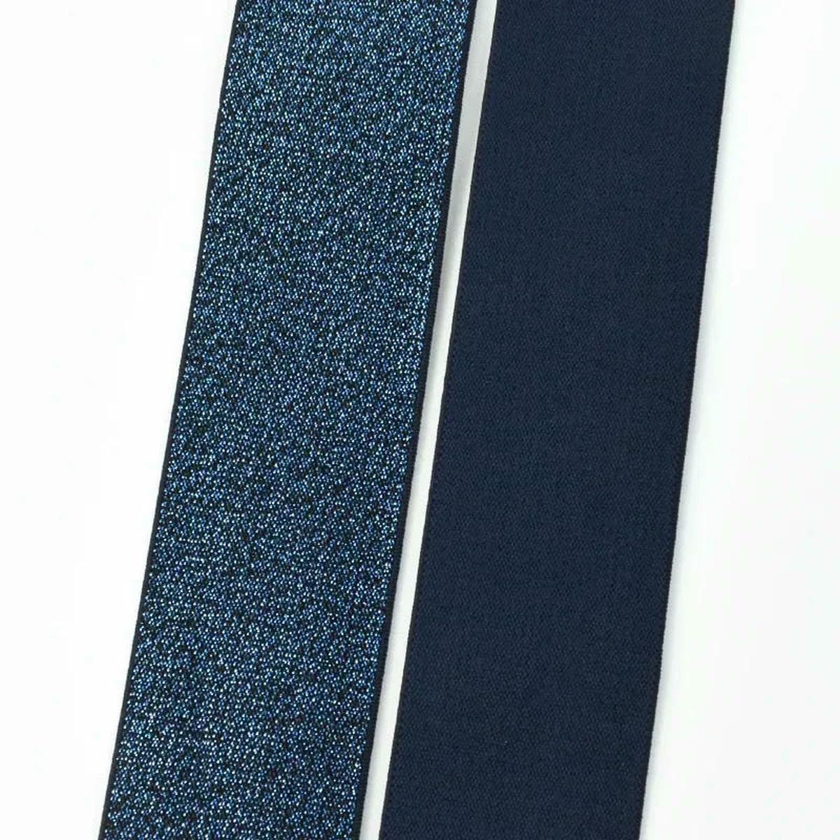 Banda elástica de nailon de seda de 3, 5 y 10 metros (25-50 mm), cinta de poliéster para cinturón, cinta de goma para bricolaje, accesorios de costura para cinturones de vestir, azul rey, 40