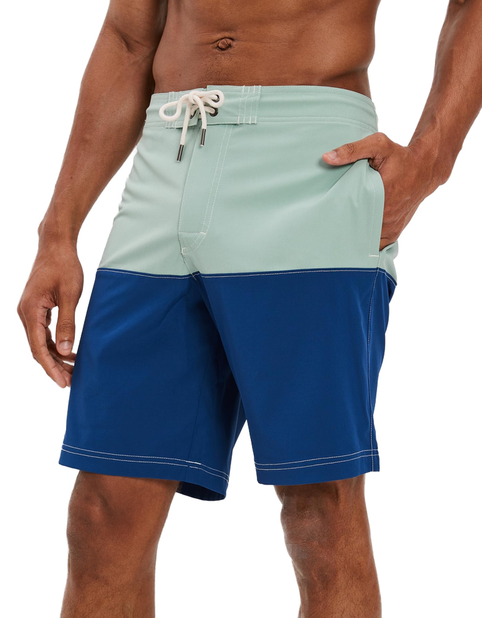 American EagleMen U-0133-7495-956 9 Color-Block Classic Board Short