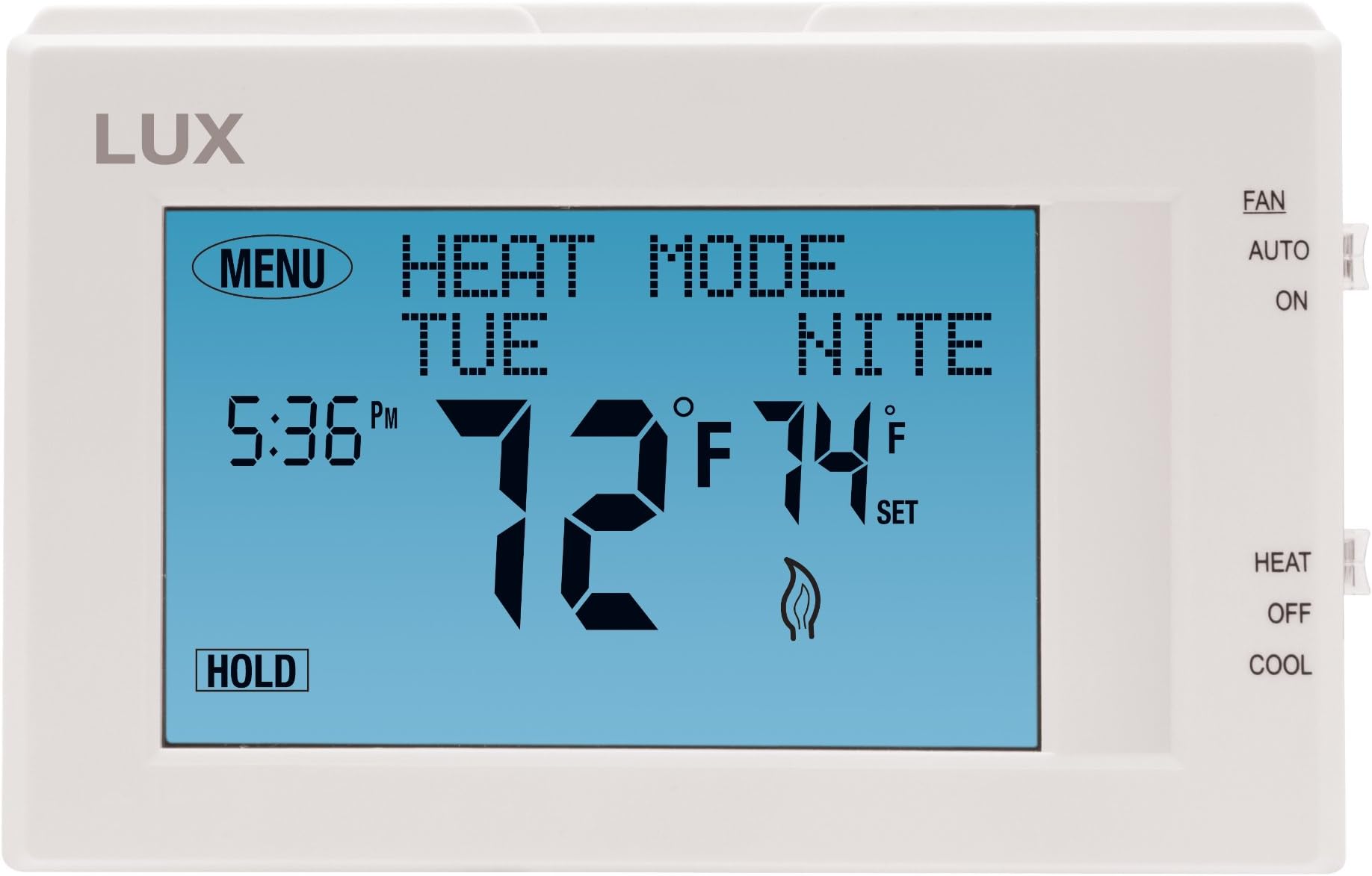 Products TX9600TS Programmable Large Touchscreen Heating Cooling Thermostat, White