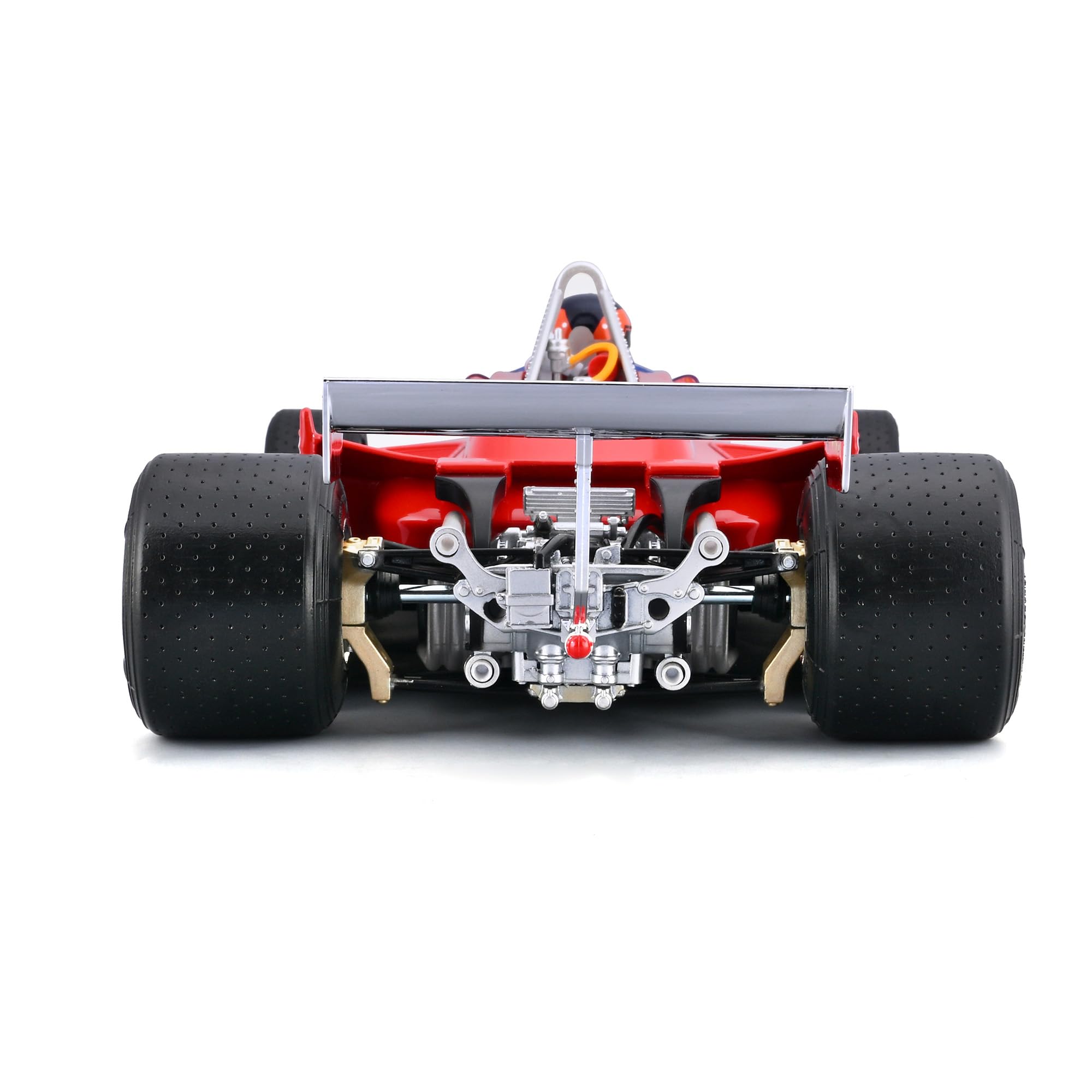 Bburago - Ferrari 312 T4 GP South Africa Winner 1979#12 Gilles Villeneuve, Modellino Auto in Scala 1:18, Replica Storica con Pilota, Dettagli Curati, Licenza Ferrari, Età Consigliata 14+ Anni