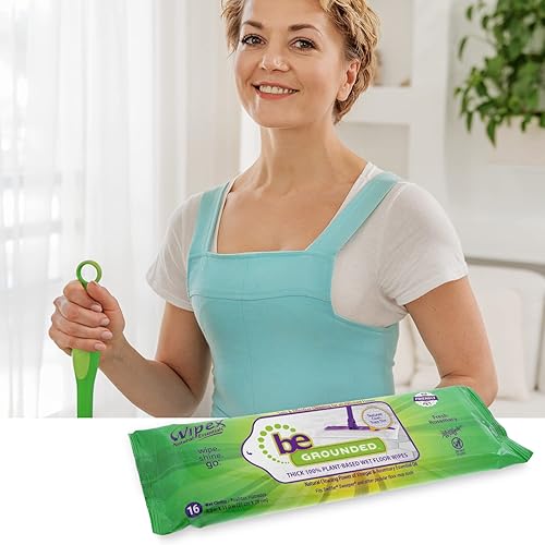 Miniatura 6 de Wipex Toallitas húmedas para trapeador  Fit Swiffer Sweeper Mop  Aceite esencial de romero y vinagre y trampa de tela texturizada a base de plantas