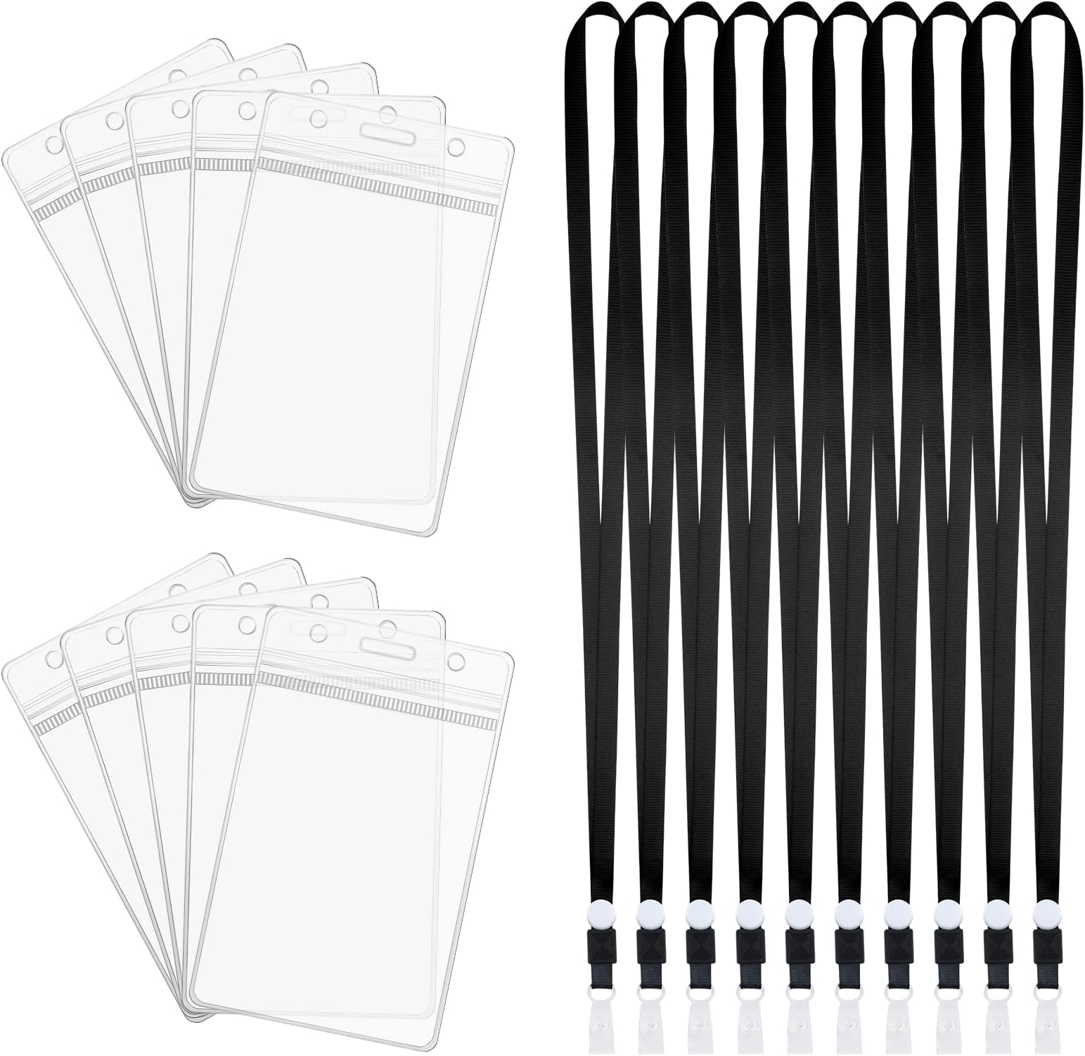 Transparenter Ausweishalter Mit Schlüsselband - Minimalistisch & Praktisch