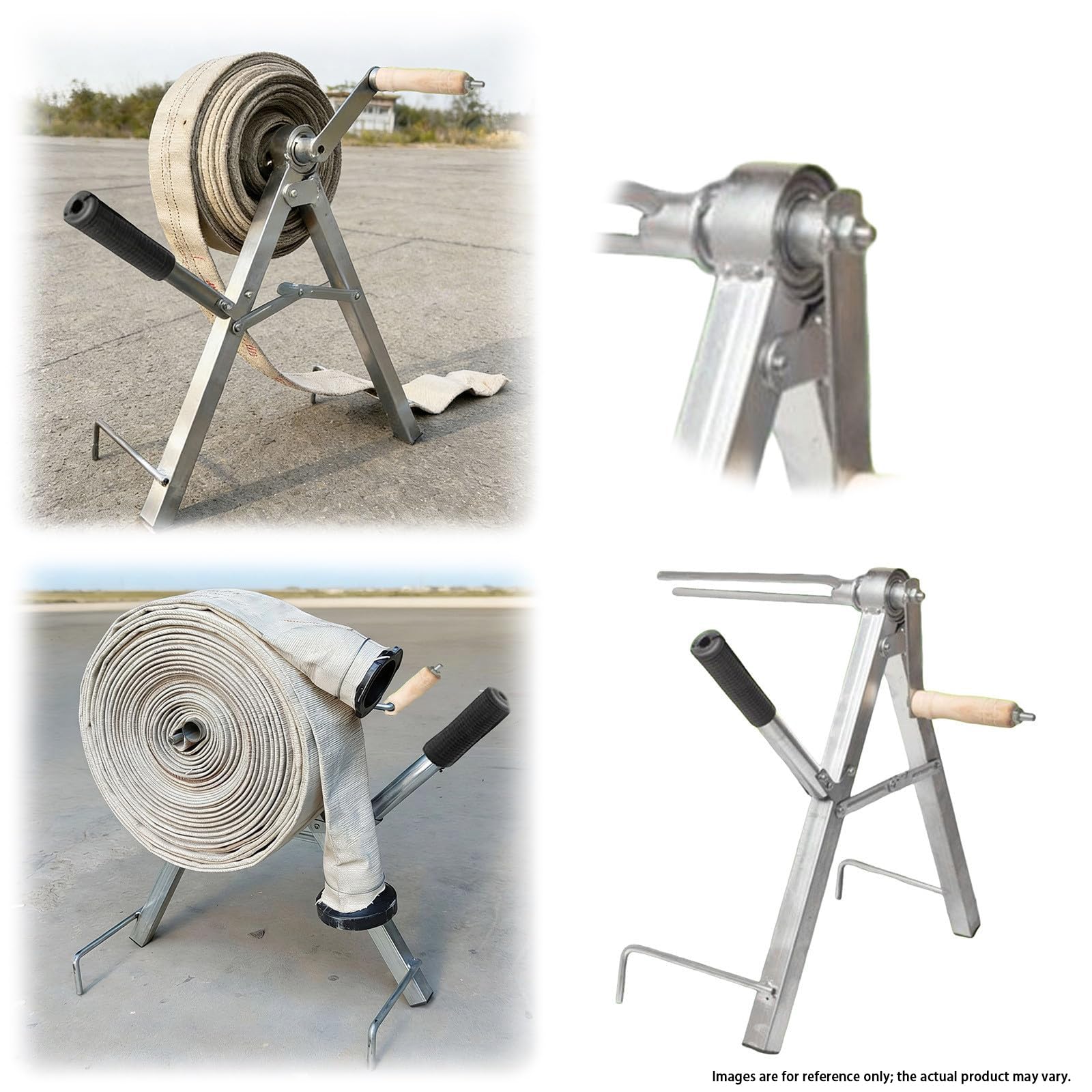 Dispositivo di Stoccaggio Portatile for Avvolgimento di Tubi Dell'acqua Antincendio, Irrigazione Portatile for Terreni Agricoli, Strumento Avvolgitubo, Tubo Interamente In Metallo