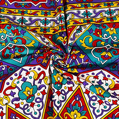 Image of Story@Home 120 TC 100% Cotton Pearl Collection Purple Paisley Printed 1 Bedsheet for Double Bed with 2 Pillow Cover कपास डबल बेडशीट