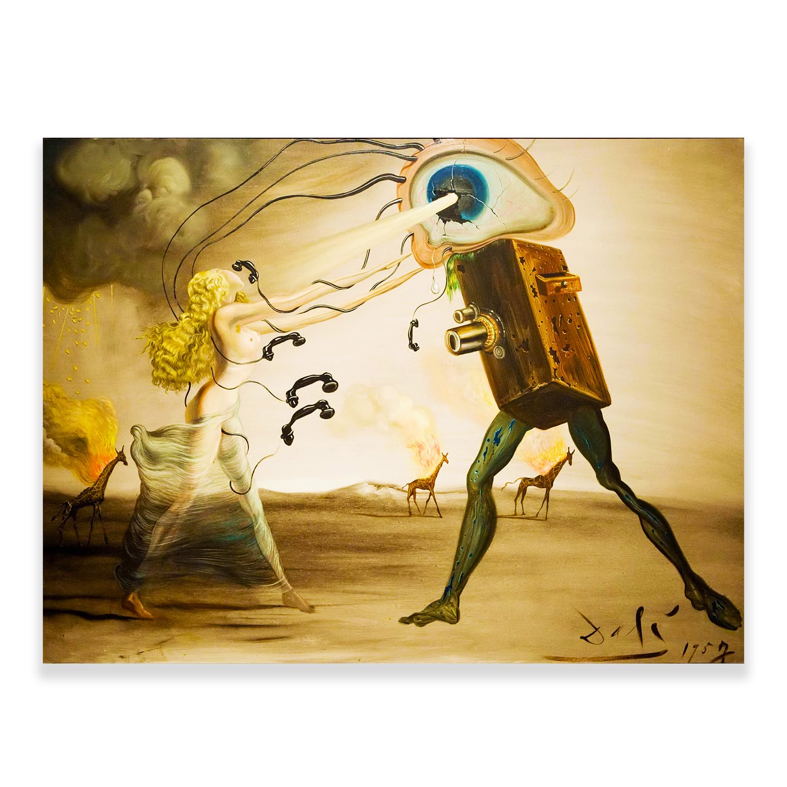 Jdmnzc Salvador Dali Wall Art - Modern Rhapsody Poster - Classic