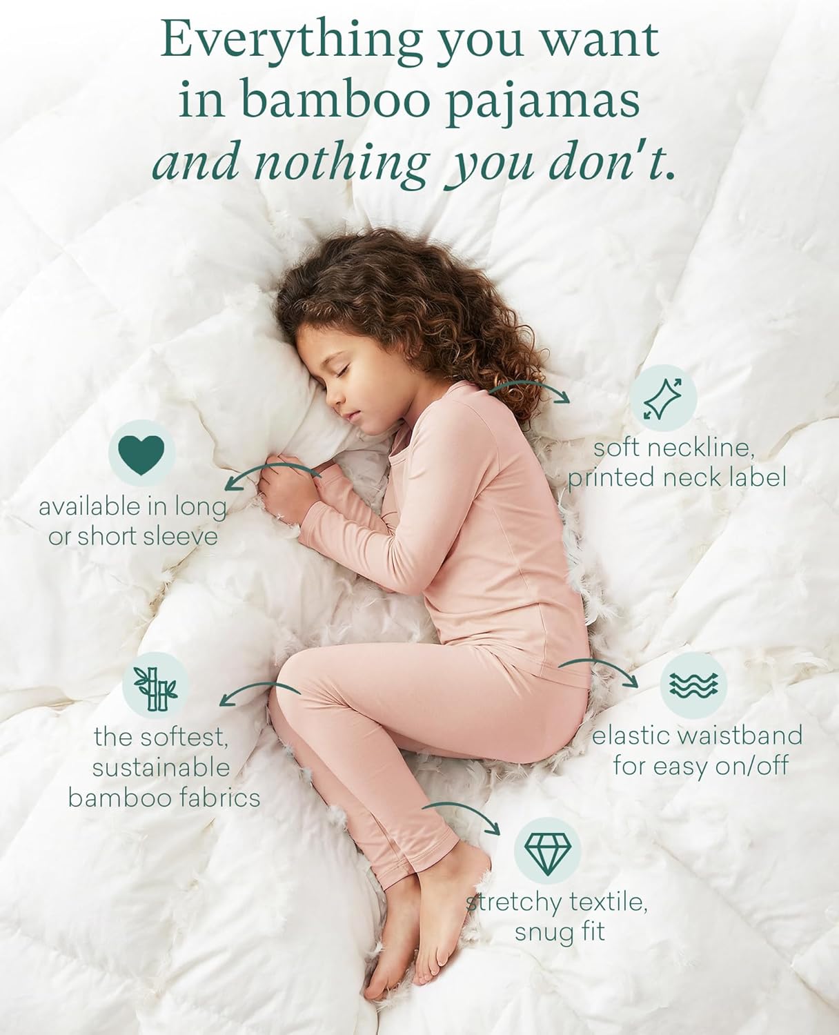 PurComfy SuperSoft Toddler Pajama Set, 4-Piece Bamboo Viscose Snug-Fit Sleepwear for Boys Girls, Long Sleeve Toddler Clothes - Image 2