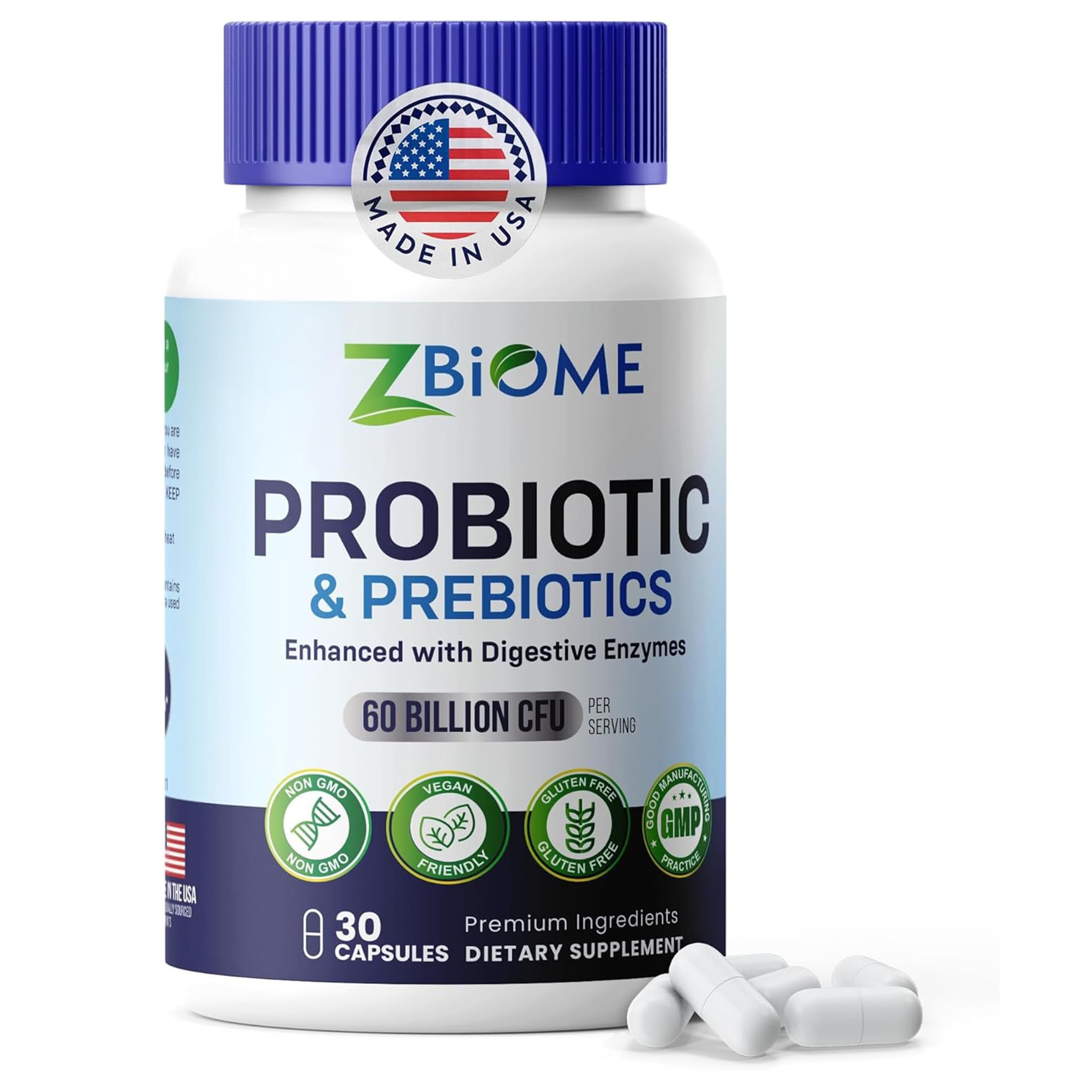 ZBIOME Prebiotics and Probiotics