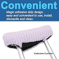 Vista 3 de Almohadillas para muletas – Acolchado para muleta de brazo – Funda de almohada universal acolchada para axilas con mango de antebrazo