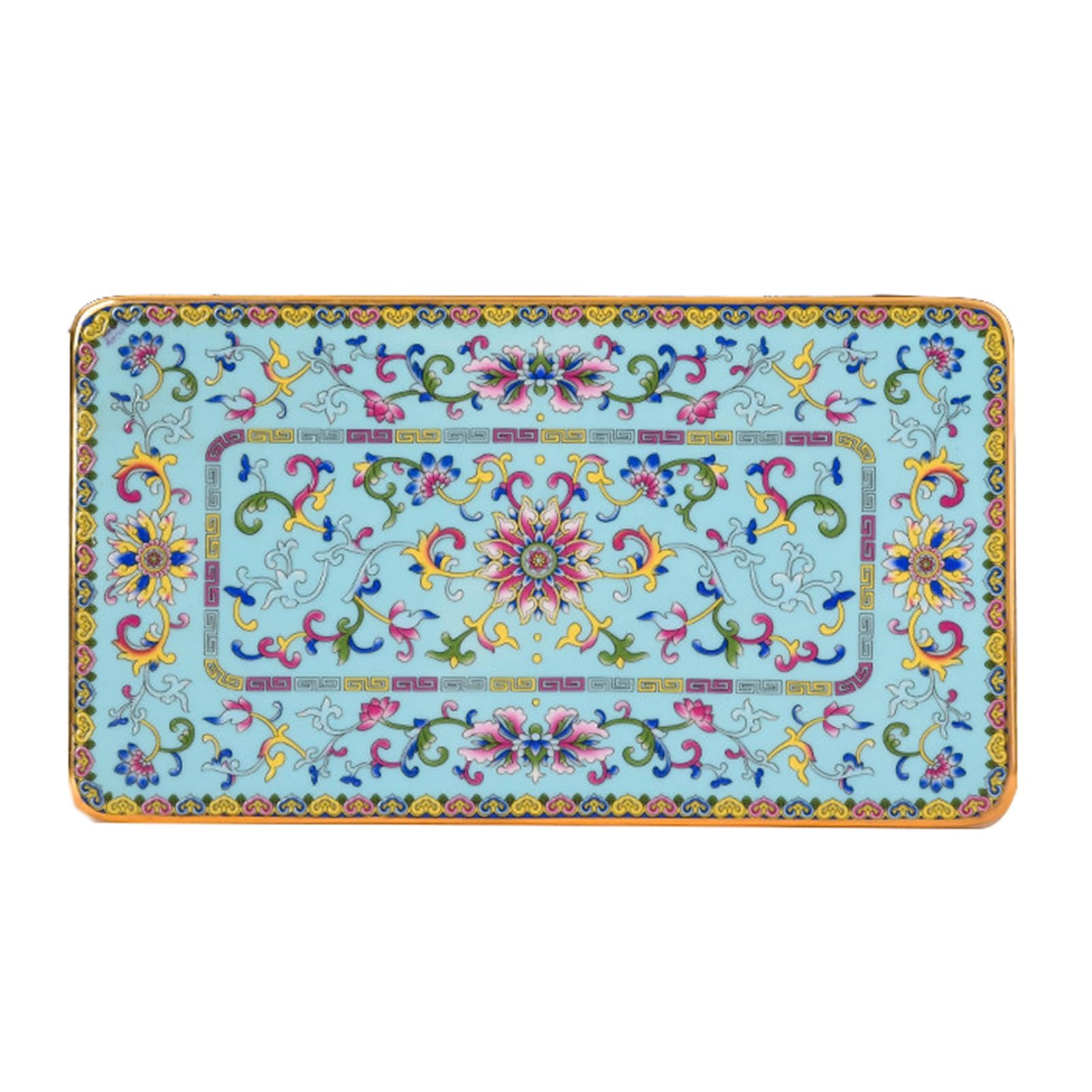 Ceramic Tray,Rectangular Aromatherapy Holder,Tea Set Storage,Suitable for Teahouses and Coffee Shops(Color2,34.6x15.6x1cm)