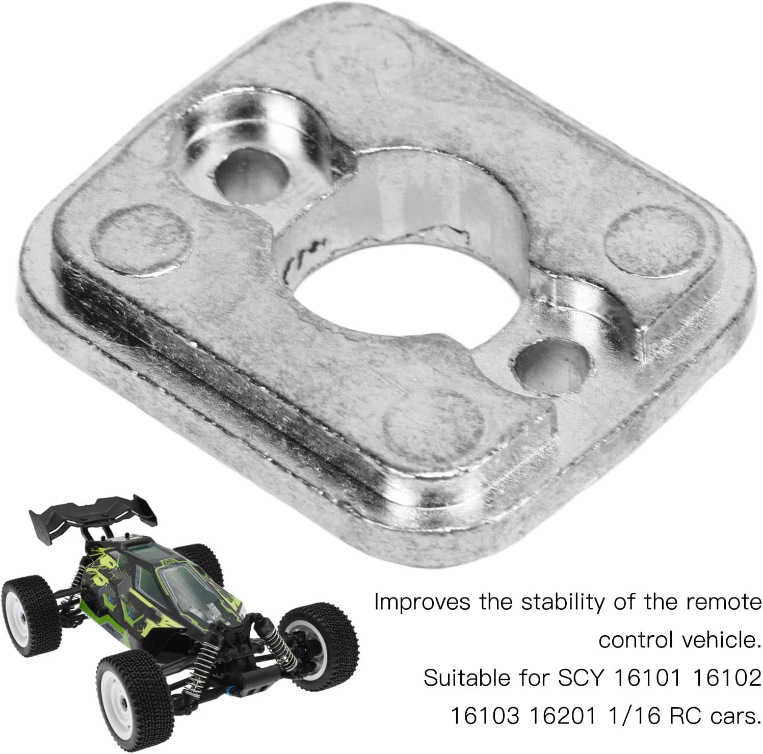 VBESTLIFE RC Motor Mount Zinc Alloy Car Motor Holder Bracket for SCY 16101 16102 16103 16201 1/16 RC Cars