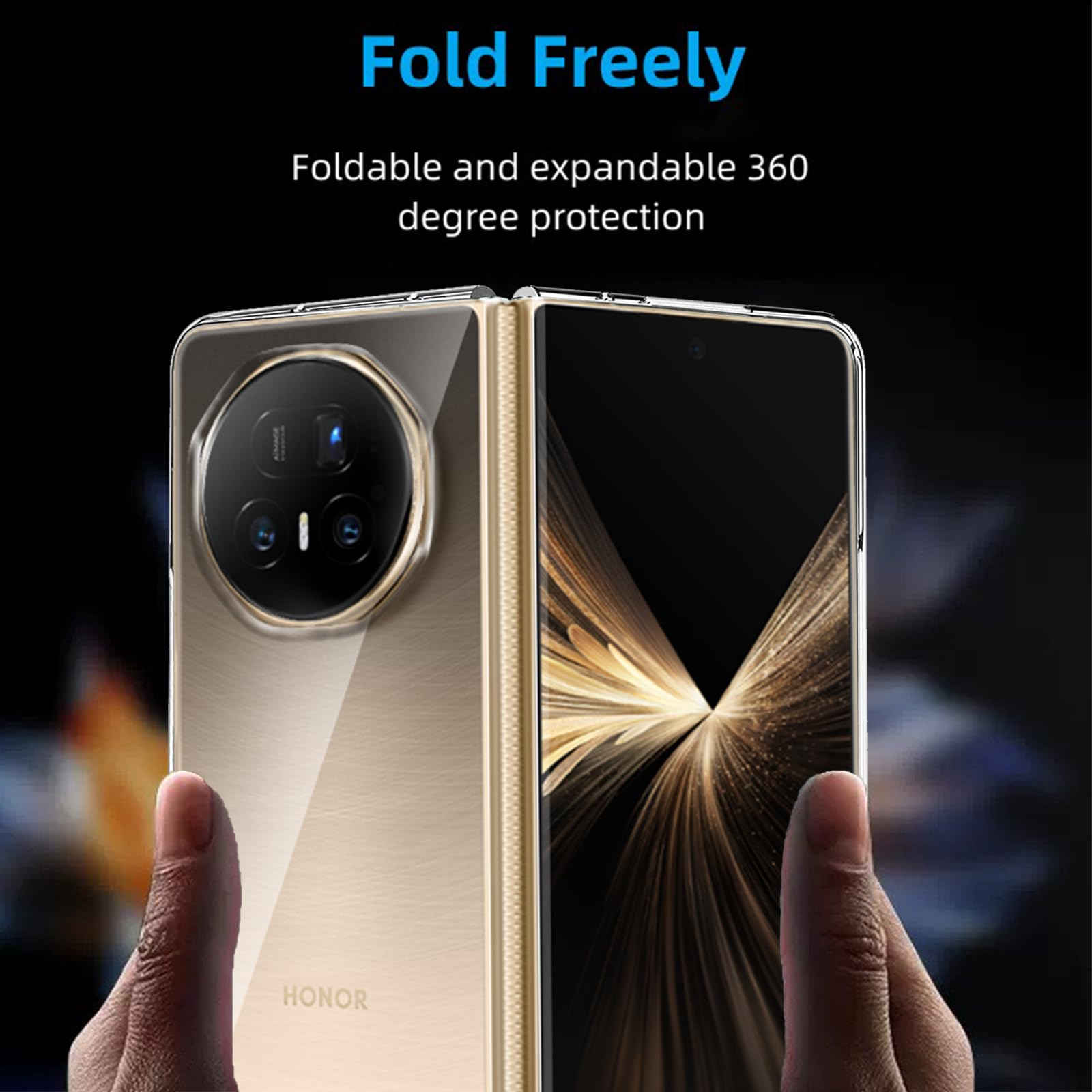 GIOPUEY Cover Per HONOR Magic V5 - PC Rigido, Antimpronte, Protezione