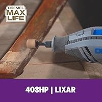 Vista 4 de Dremel 408HP Max Life 60 Grit Carburo Lijado Tambor/Agujero Sierra Bit