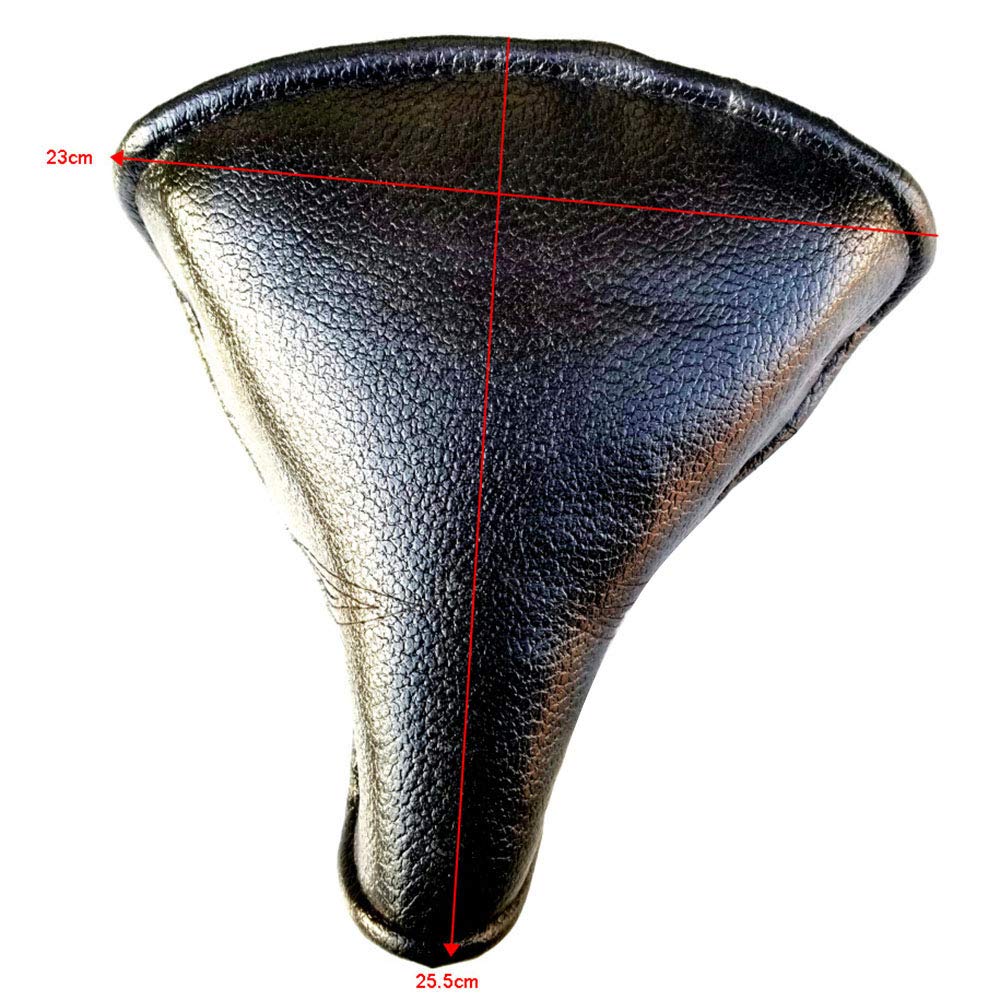 Fahrradsattel PU-Leder Retro Nieten Design  Bequemer Sitz Fr Rennrad &  Fixie, 28 Cm, Wei Schaumgepolsterter Fahrradsattel
