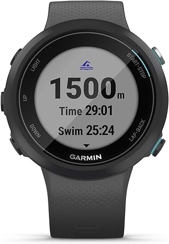 Miniatura 3 de Garmin Swim 2, reloj inteligente de natación con GPS para piscina y aguas abiertas, frecuencia cardíaca subacuática, registros de distancia, ritmo,