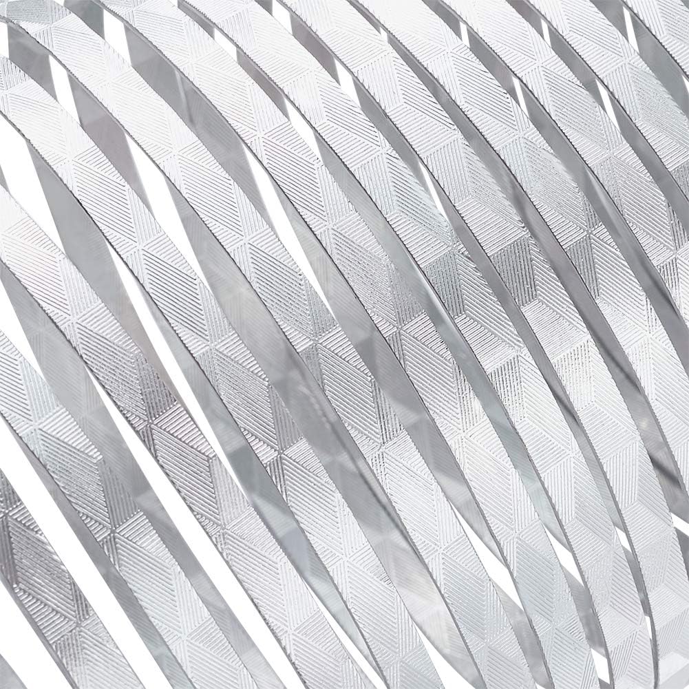 Fashewelry 32.8 Feet Silver Aluminum Flat Wire 5mm Wide Flexible Metal Artistic Beading Wire for DIY Sculpture and Crafts - Image 4