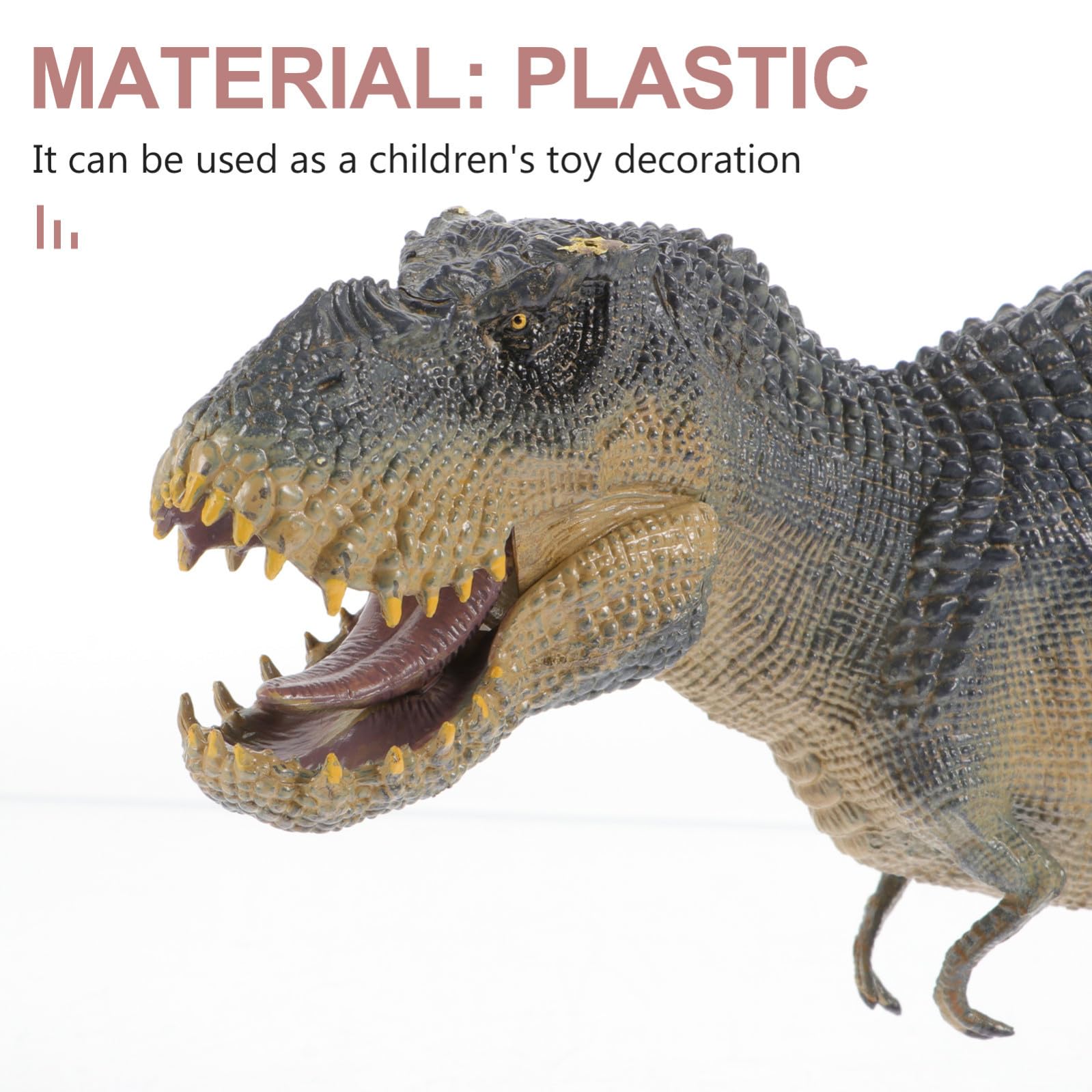 BESPORTBLE Dinosauro per Bambini Giocattolo Educativo Gigante in Plastico Resistente All'usura per Decorare Scrivanie e Scaffali