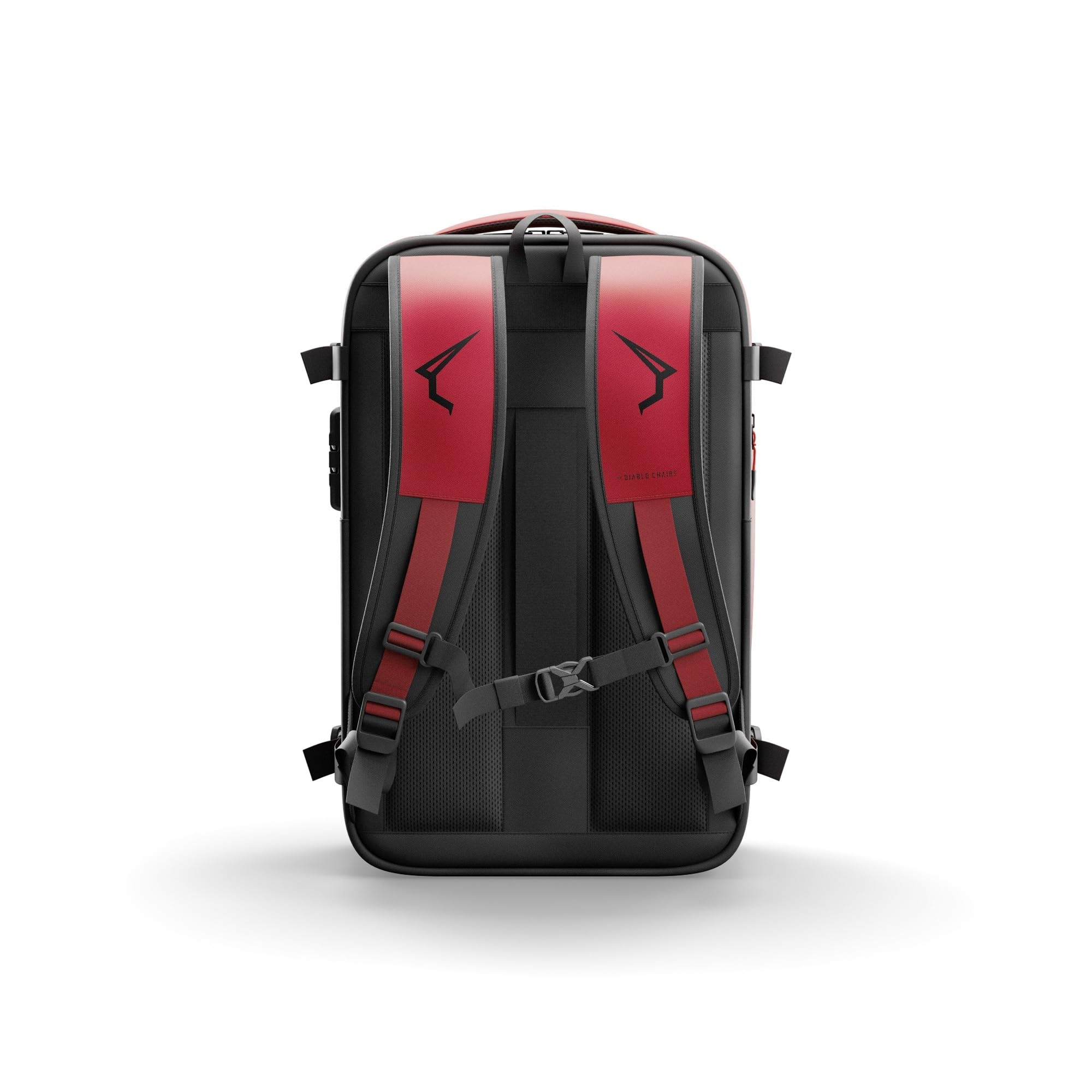 Diablo Chairs Plecak Próżniowy Backpack Air Wodoodporny Plecak Podróżny z Komorą Próżniową Rozszerzającą Pojemność Antywłamaniowy Zamek Kieszeń na Laptopa 32x52x18 cm Czerwony