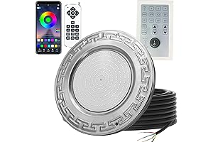 60W 10 inch Pool Light with Controller for Wet Niche
