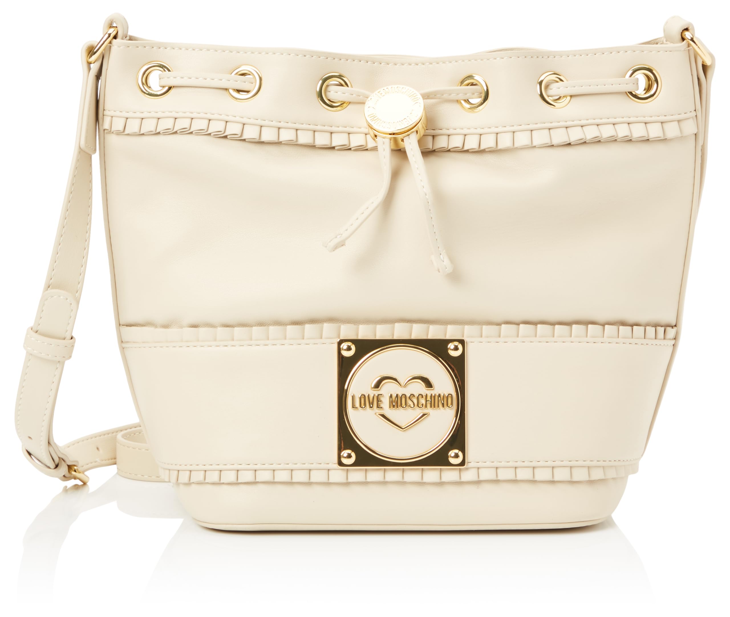 Love Moschino JC4276PP0IKF0110, Women's Shoulder Bag, Ivory, ivory (ral 1013), 20X22X14
