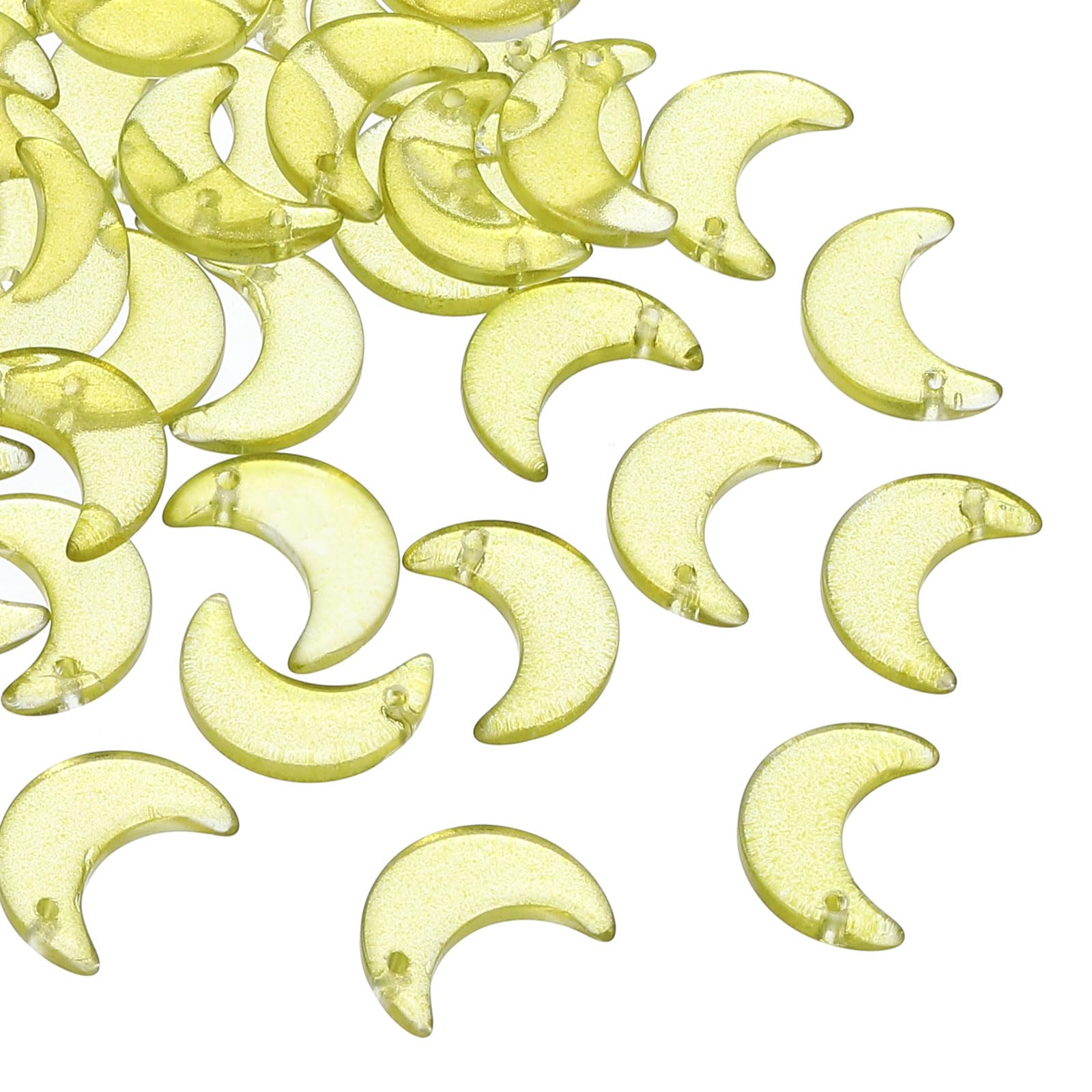 PATIKIL 16x11mm Moon Beads