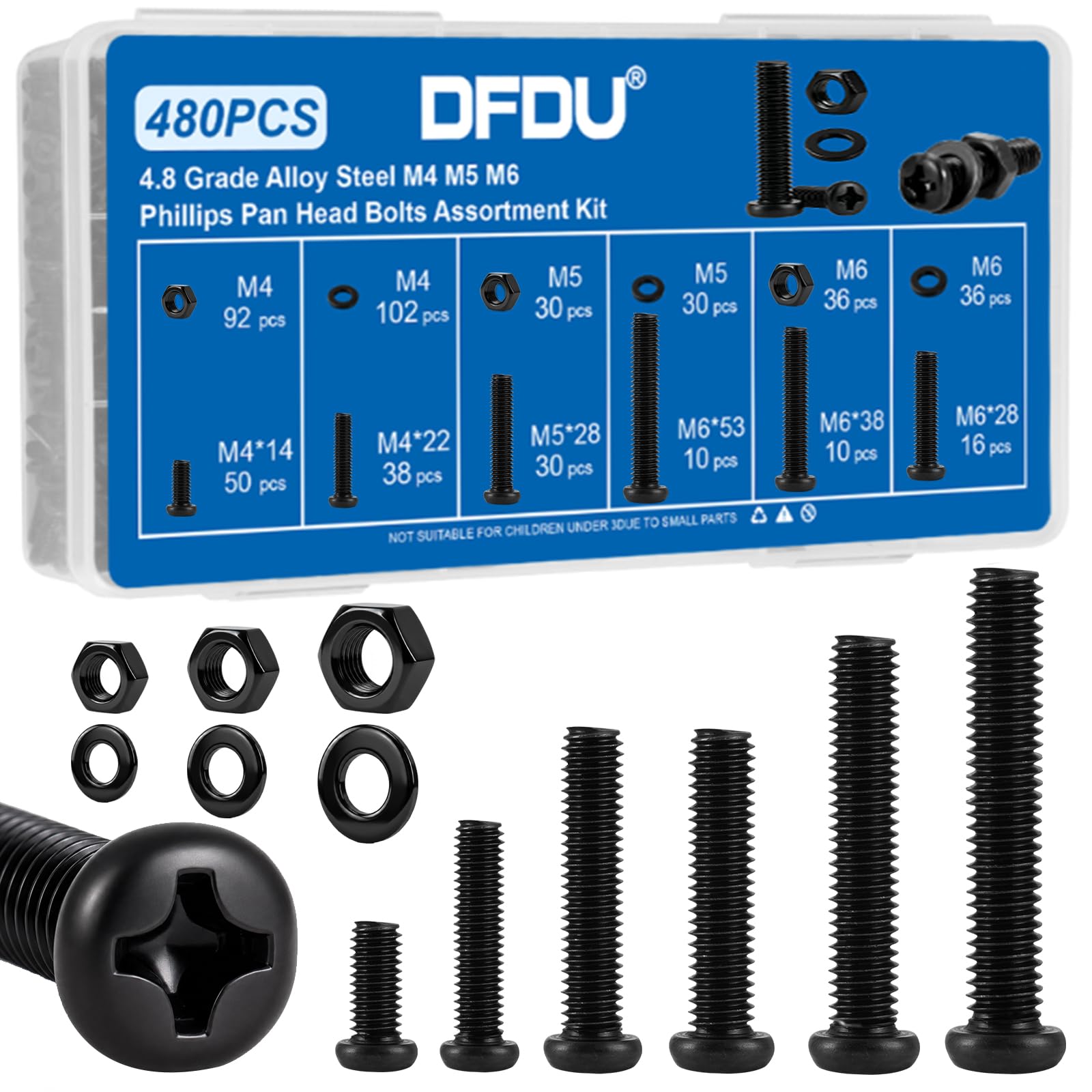 Metric Screw & Bolt Assortment Kit - 2380 Pieces -25 Metric Screw & Bolt Assortment Kit - 2380 Pieces -25