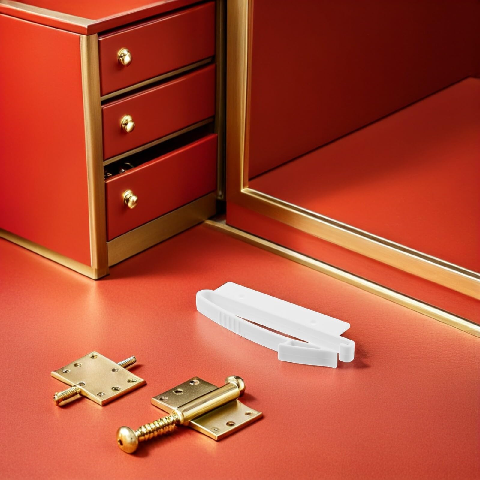 Cierres de Seguridad para Autoadhesivos 4 Piezas Invisibles para Armarios y Cajones de Cocina, Protección Infantil Oculta, Fácil Instalación sin Taladro, Seguros para