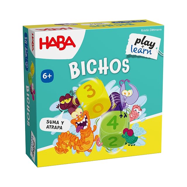 HABA 2013336004 - Bichos, Juego Infantil de Mesa de Memoria y cálculo Mental (Sumas hasta 10). Más 6 años