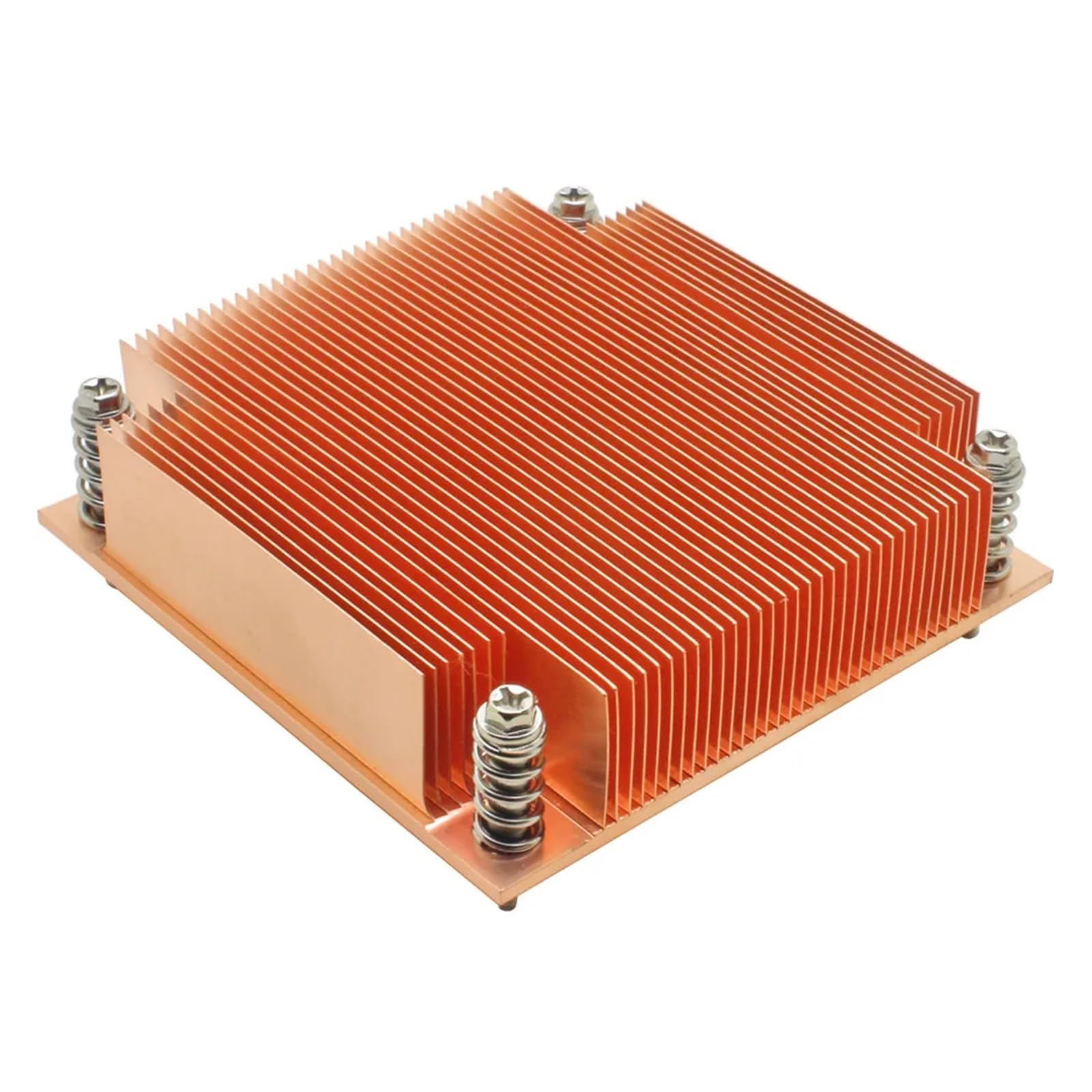 Chłodnica procesora serwera 1U Skiving Fin Miedziany radiator kompatybilny z LGA 1150 1151 1155 1156 I3 I5 I7 Komputer przemysłowy Chłodzenie pasywne